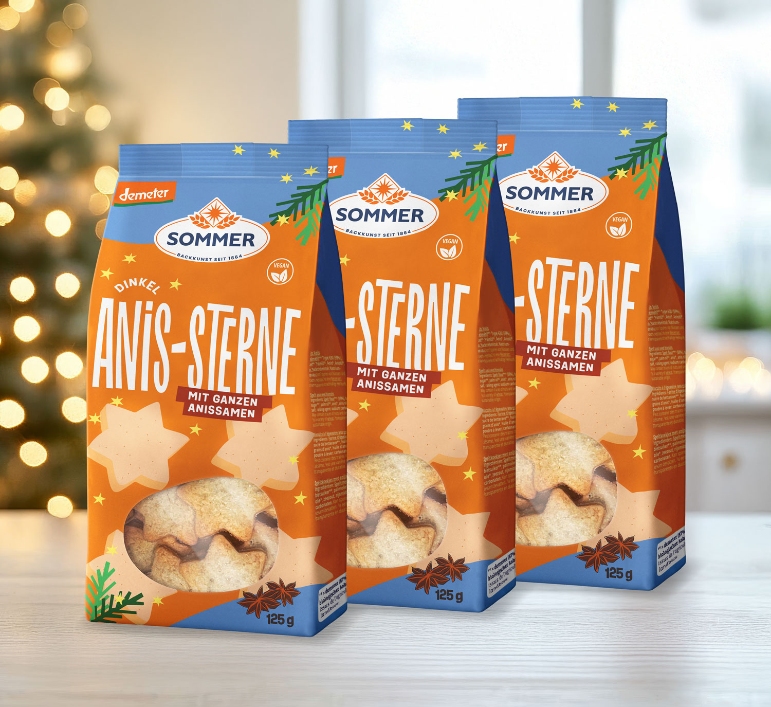 Dinkel-Anis-Sterne Bio