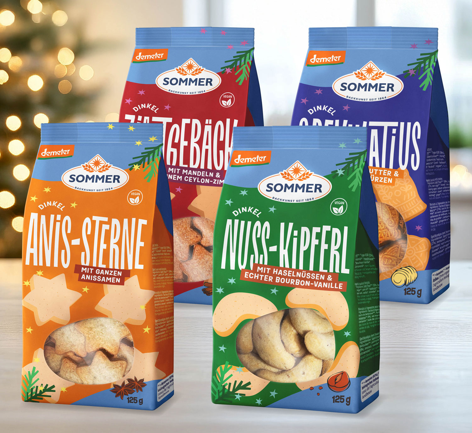 4er-Set Weihnachtsgebck-Auswahl