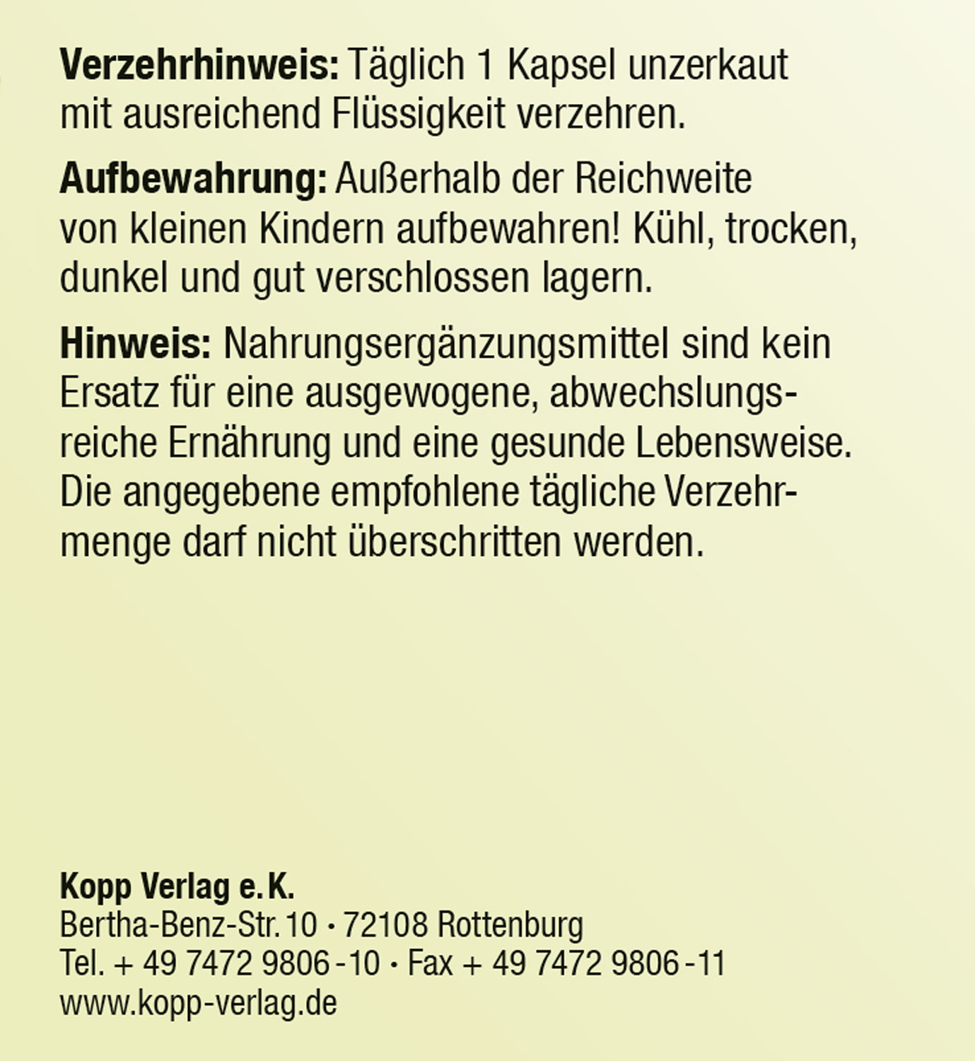 Kopp Vital  Brahmi / 500 mg / 90 Kapseln03