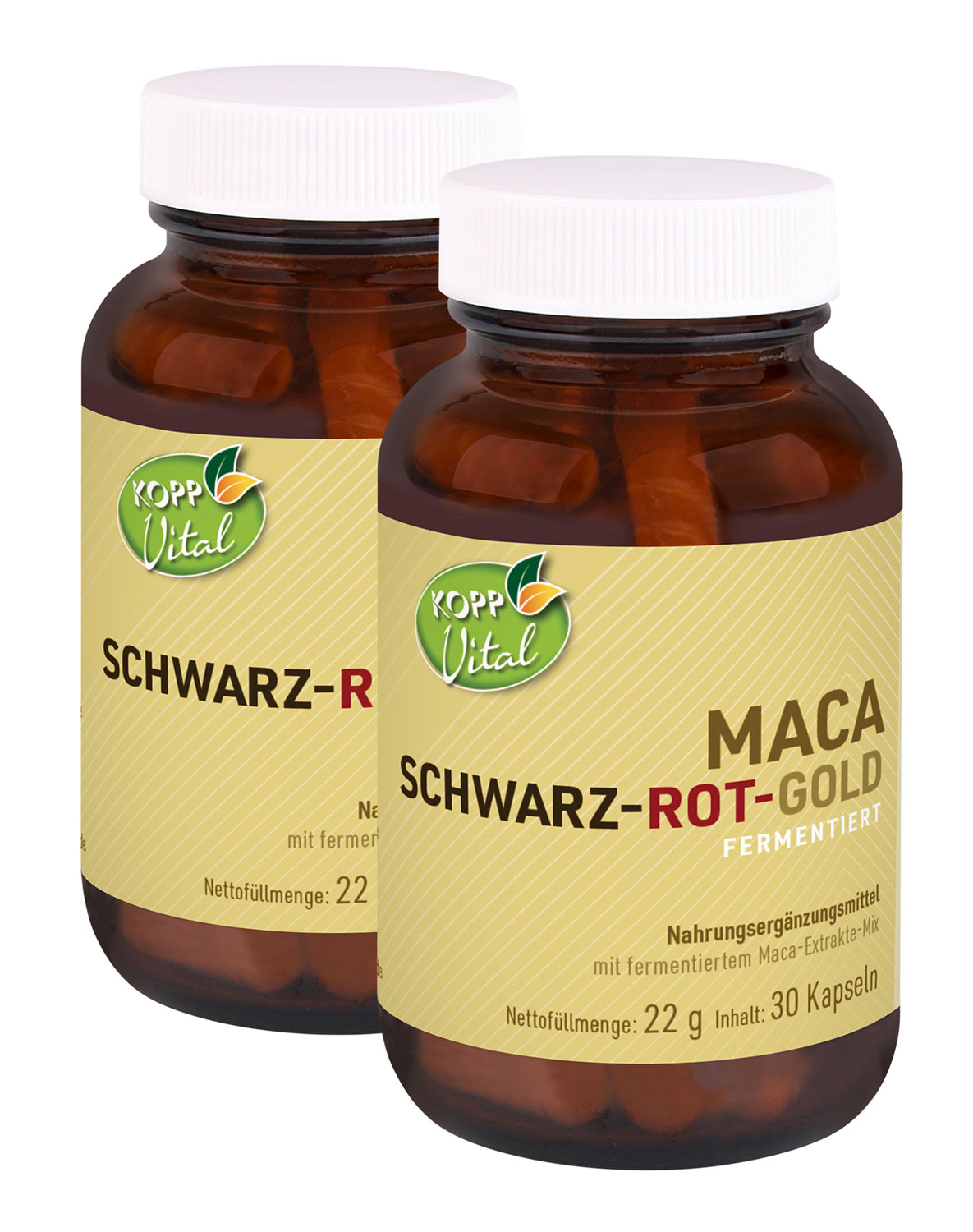 Kopp Vital   Maca Schwarz-Rot-Gold fermentiert / 640 mg / 30 Kapseln