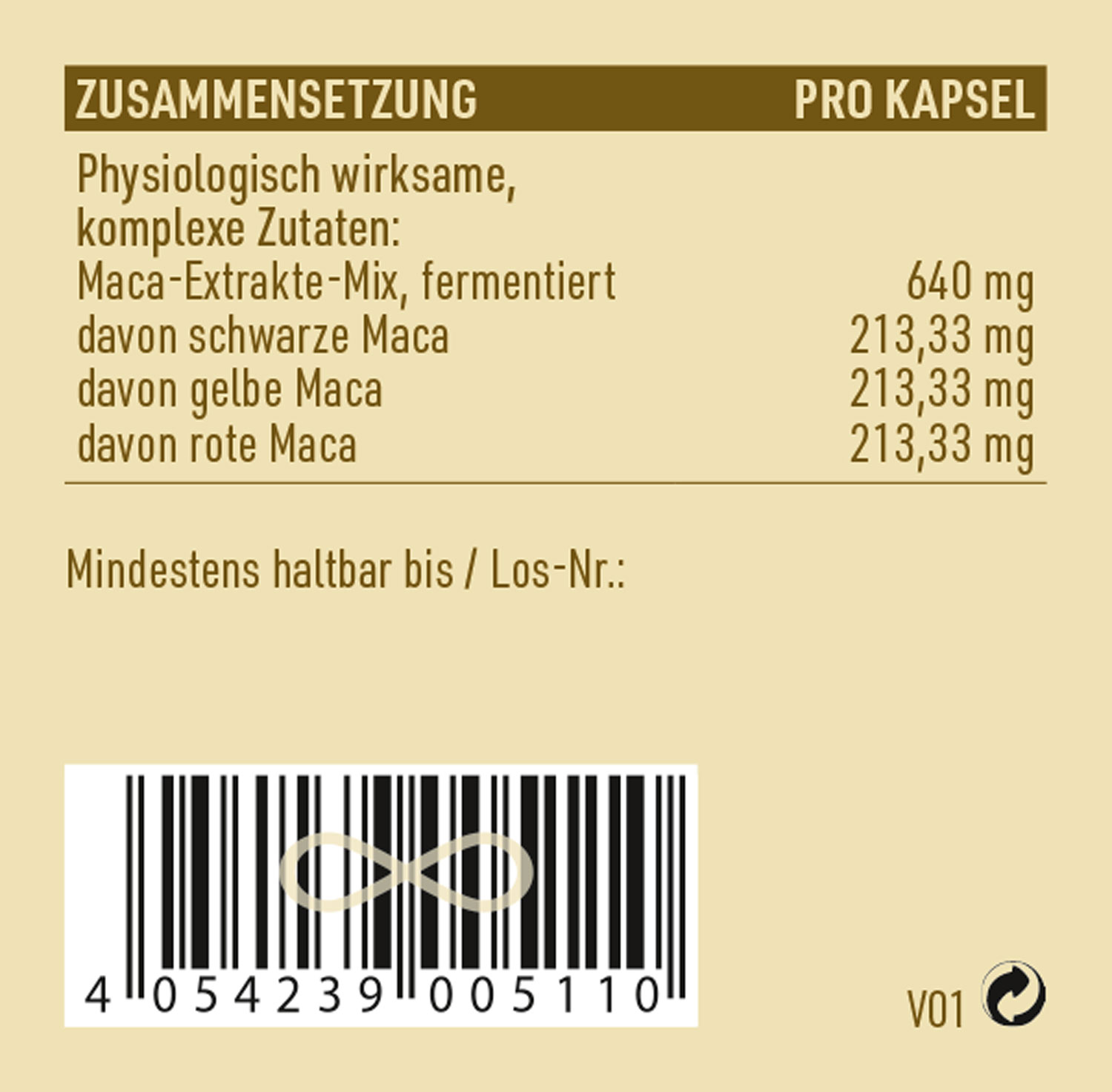 Kopp Vital   Maca Schwarz-Rot-Gold fermentiert / 640 mg / 30 Kapseln03