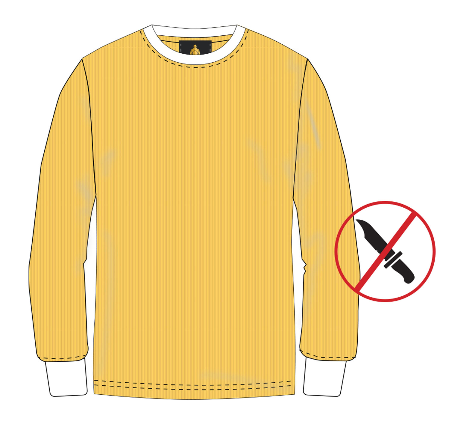 Schnittschutz-Langarmshirt Magdeburg - Schwarz03