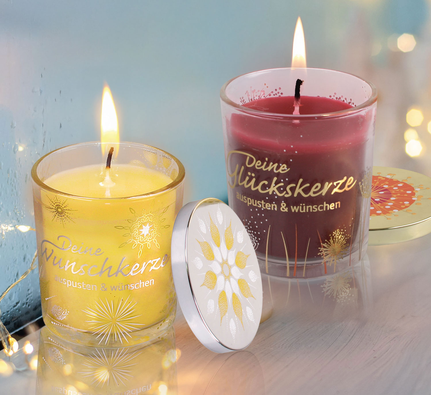 Duftkerzen Auspusten und Wnschen
