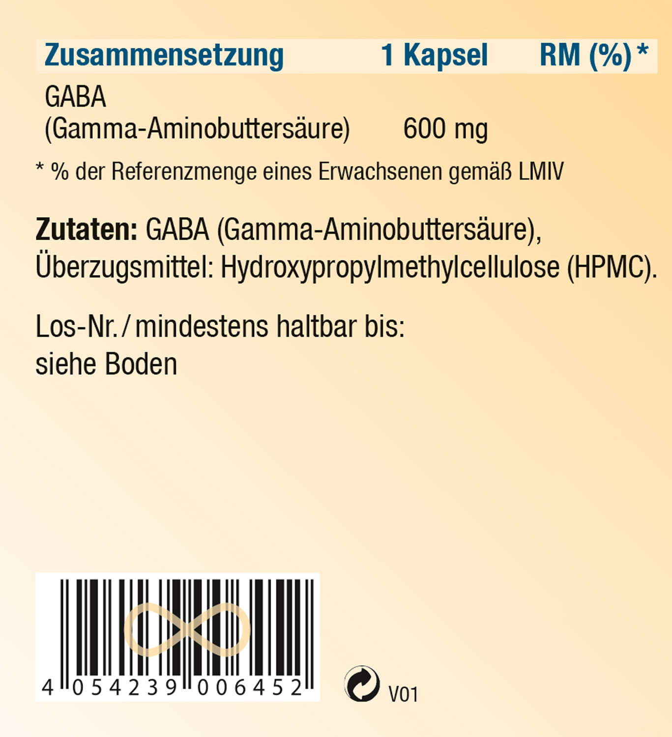 Kopp Vital GABA / 600 mg / 180 Kapseln02
