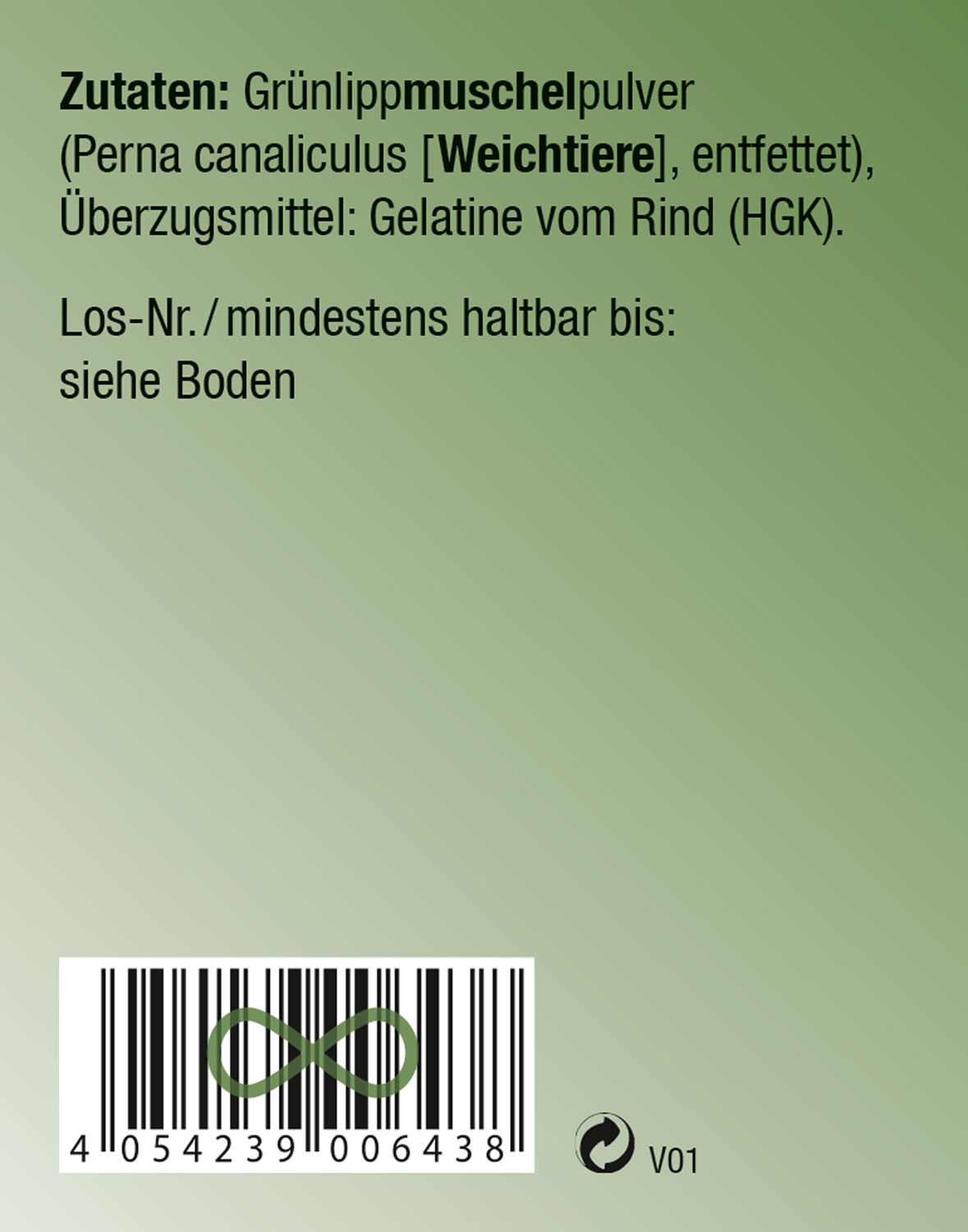 Kopp Vital   Grnlippmuschel / 500 mg / 180 Kapseln02