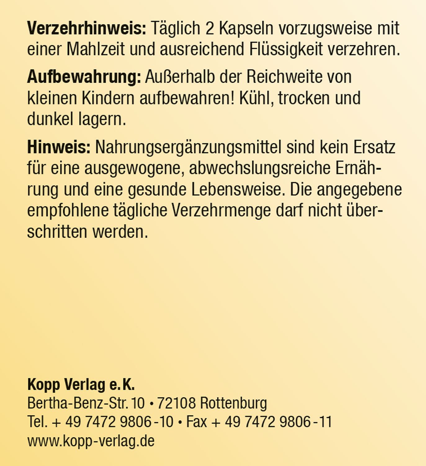 Kopp Vital   Apfelessig / 570 mg / 120 Kapseln03