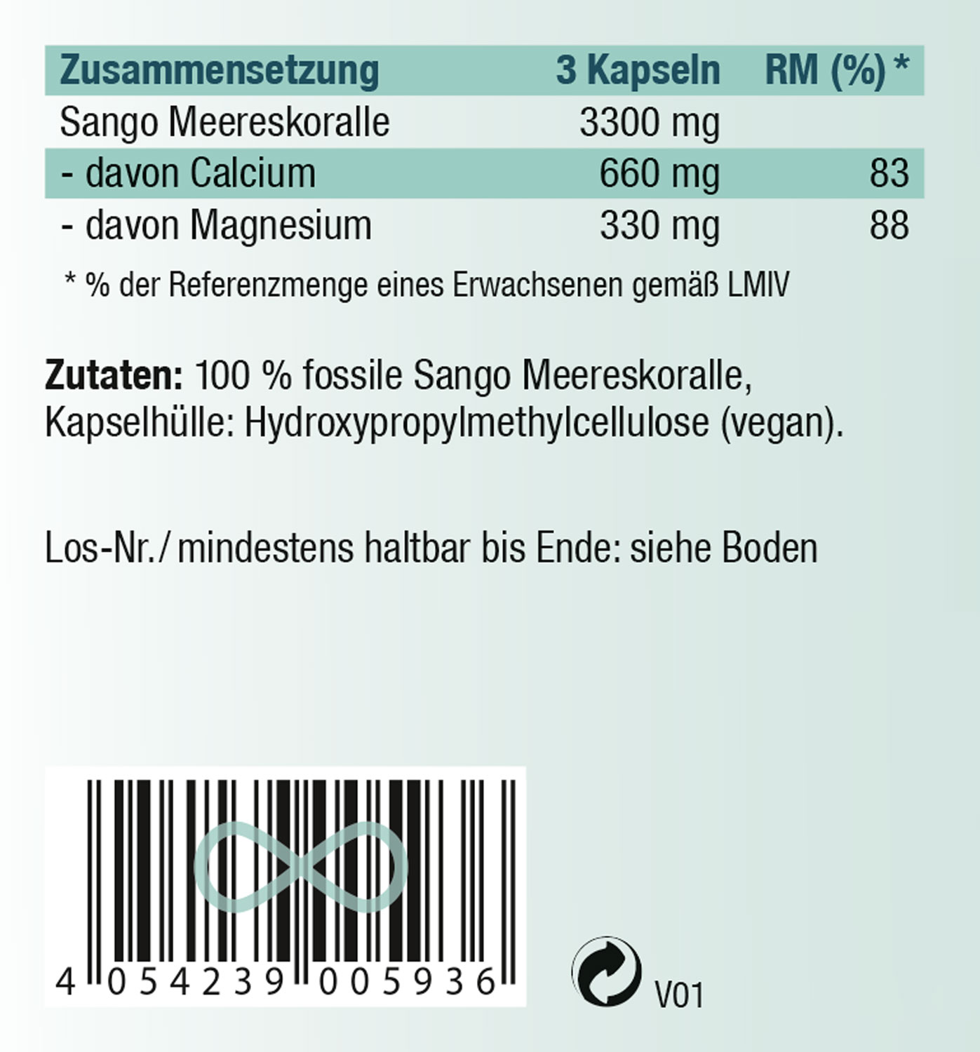 Kopp Vital   Sango Meereskoralle / 1100 mg / 120 Kapseln02