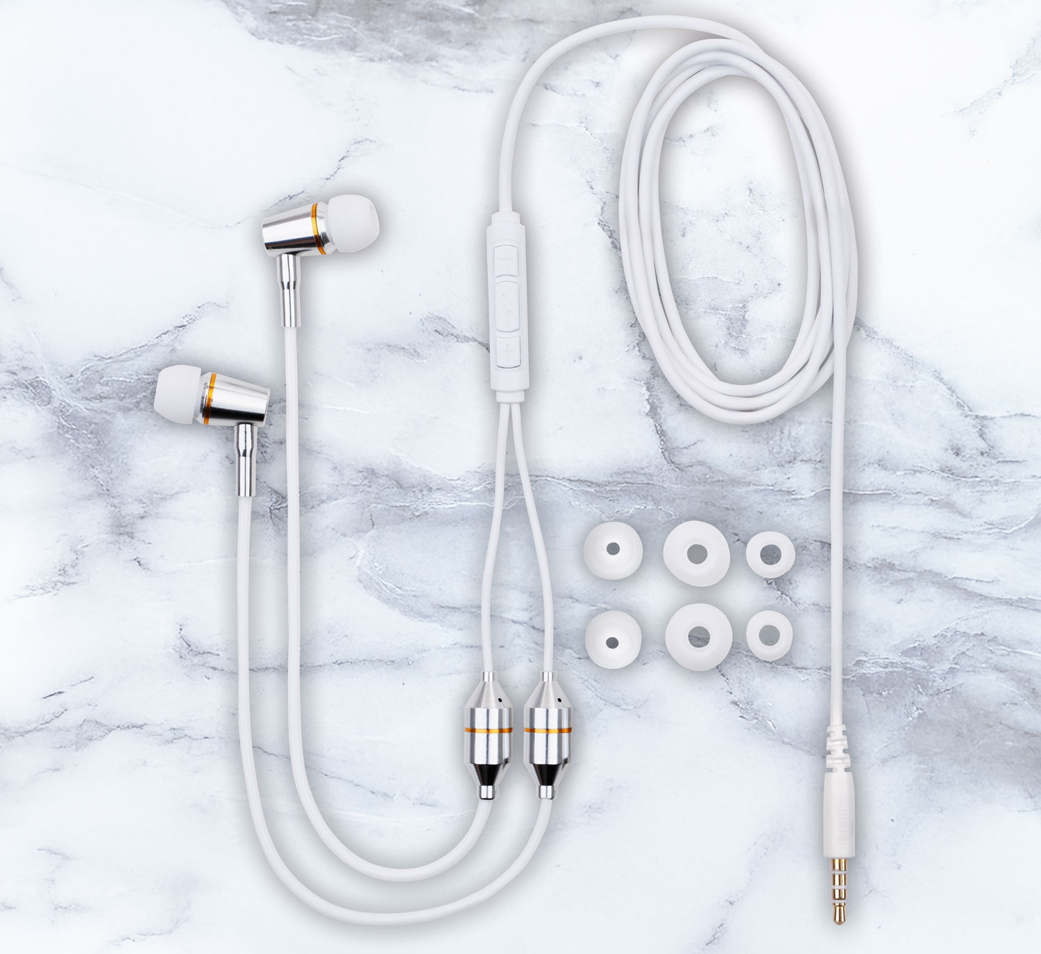 Luftschlauch-Headset mit Klinkenanschluss - Wie neu05