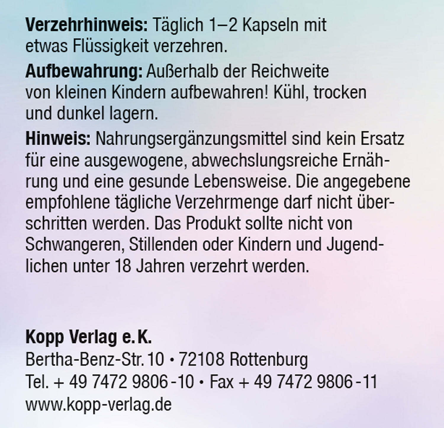 Kopp Vital   Alpha-Liponsure / 150 mg / 30 Kapseln03