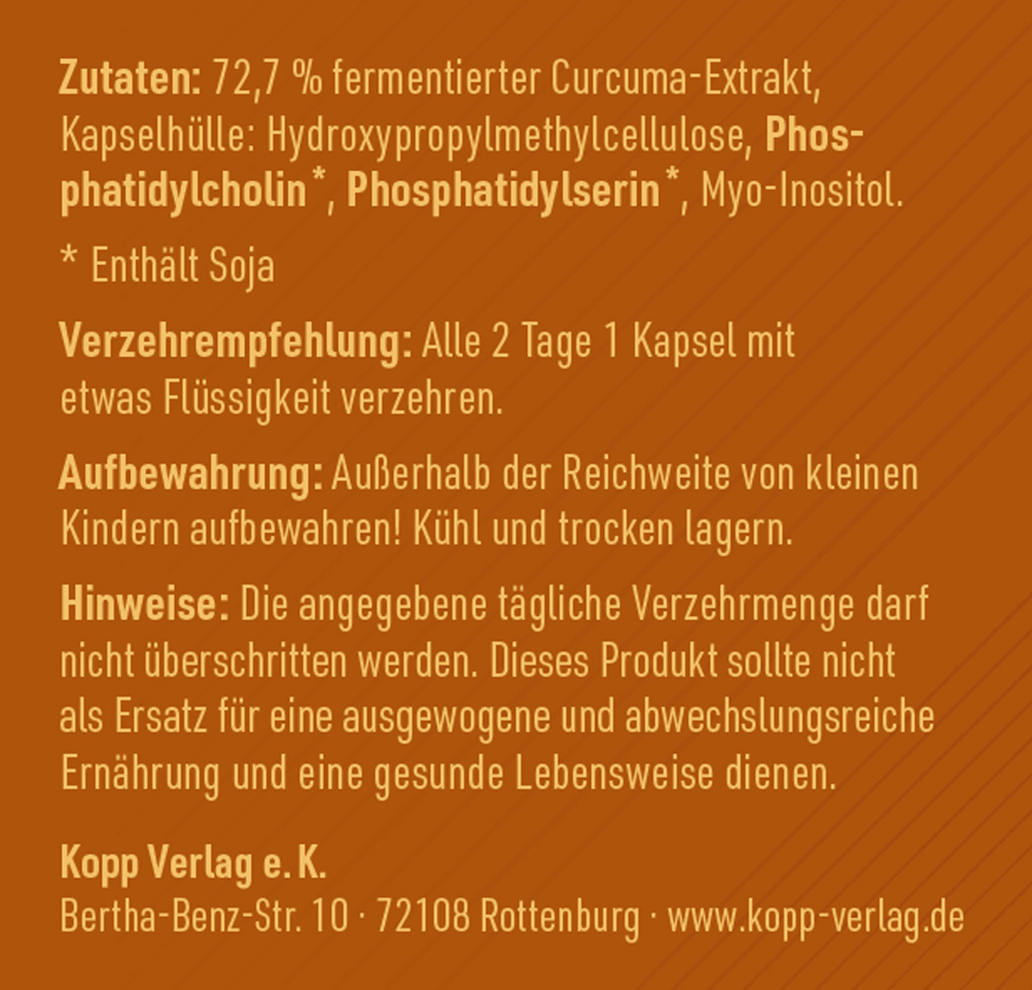 Kopp Vital   Curcuma Plus fermentiert / 400 mg / 30 Kapseln02