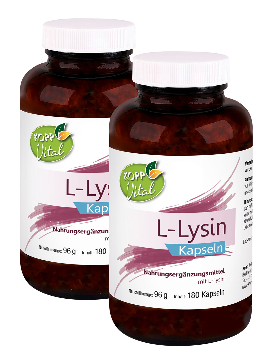 Kopp Vital   L-Lysin / 320 mg / 180 Kapseln