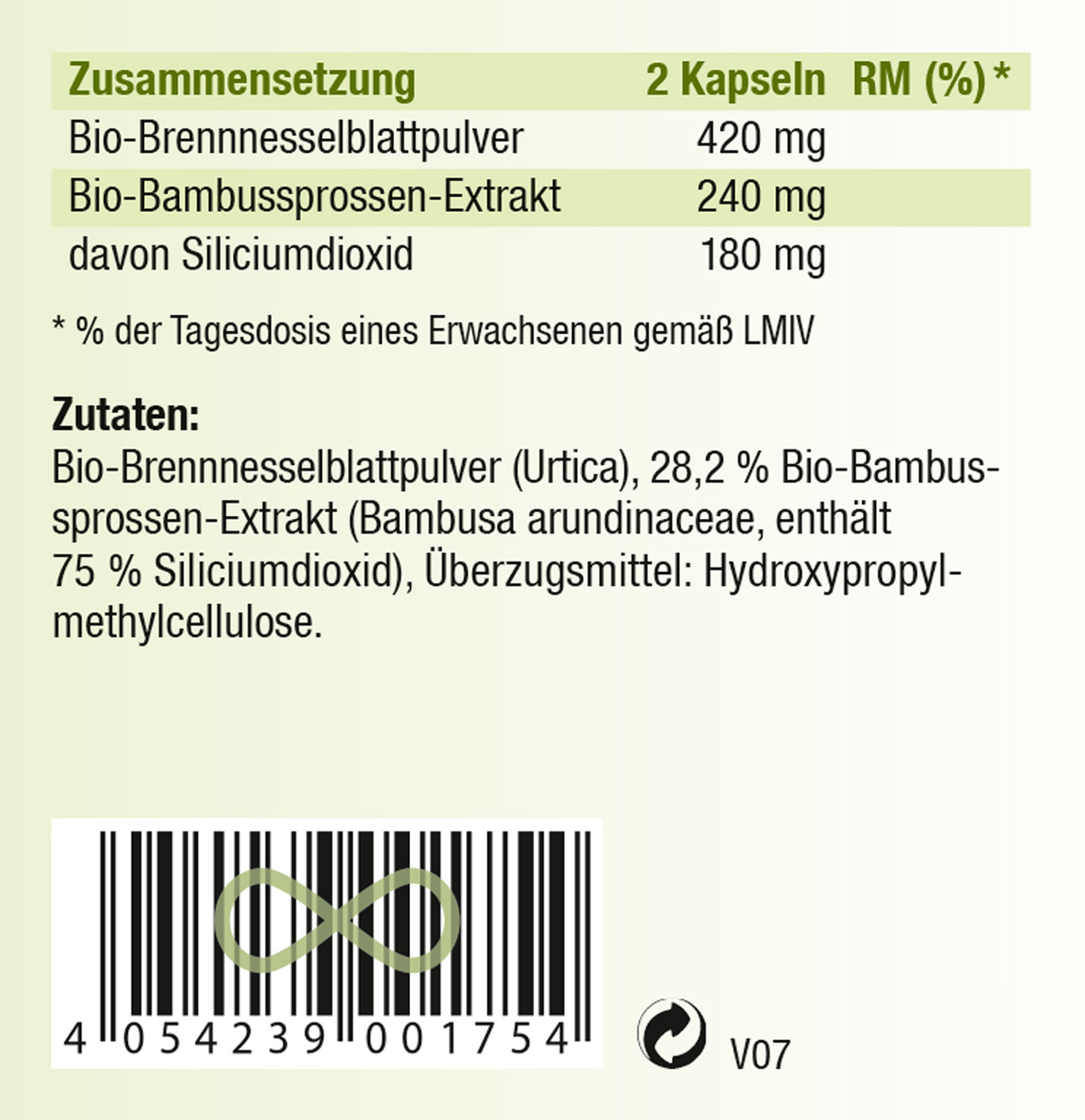 Kopp Vital   Bio-Bambus Silicium / 120 Kapseln02
