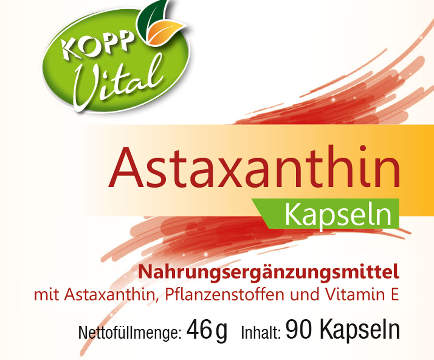 Kopp Vital   Astaxanthin / 8 mg / 90 Kapseln01