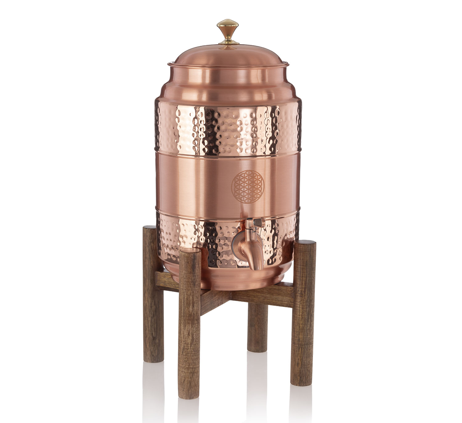 Kupfer-Wasserspender �Blume des Lebens�01