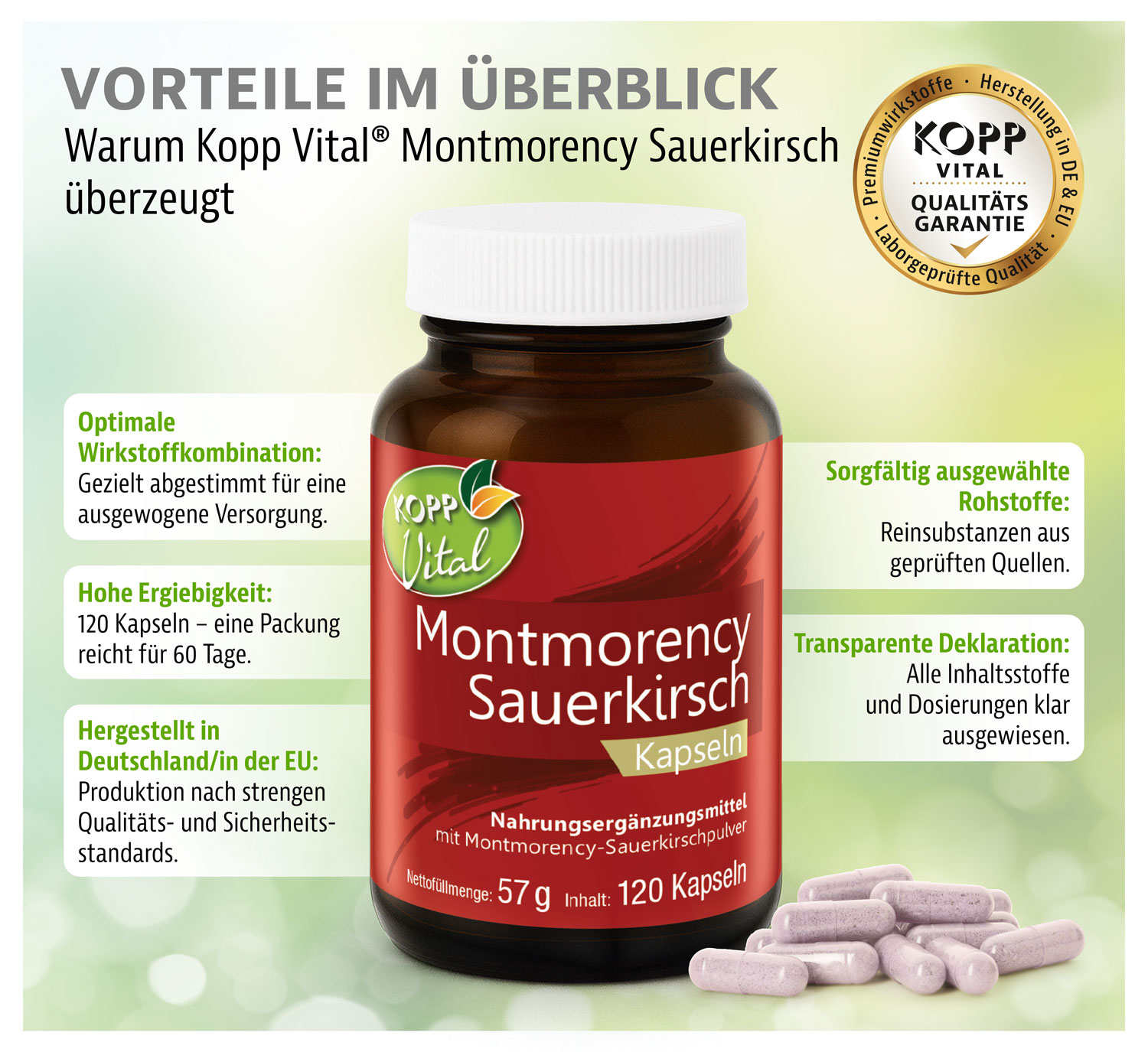 Kopp Vital� Montmorency Sauerkirsch / 120 Kapseln01