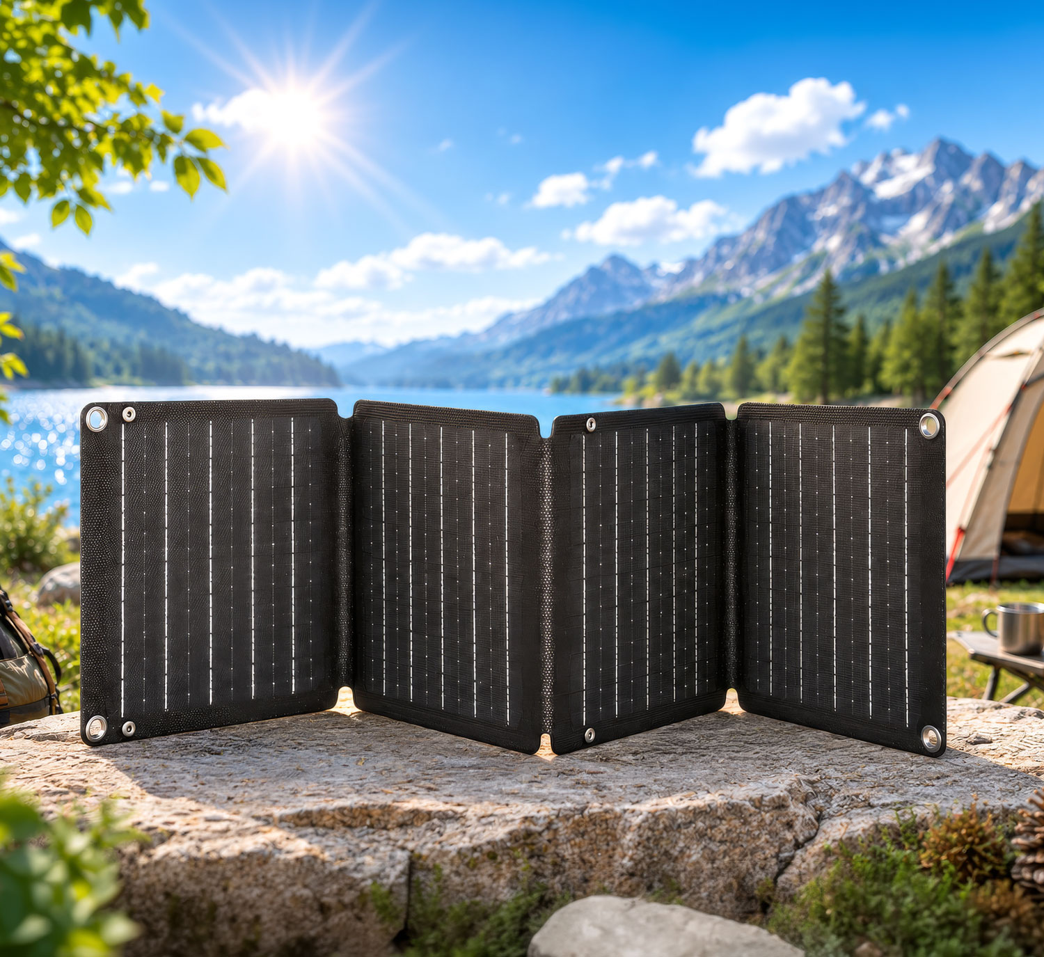Faltbares 30-Watt-Solarpanel