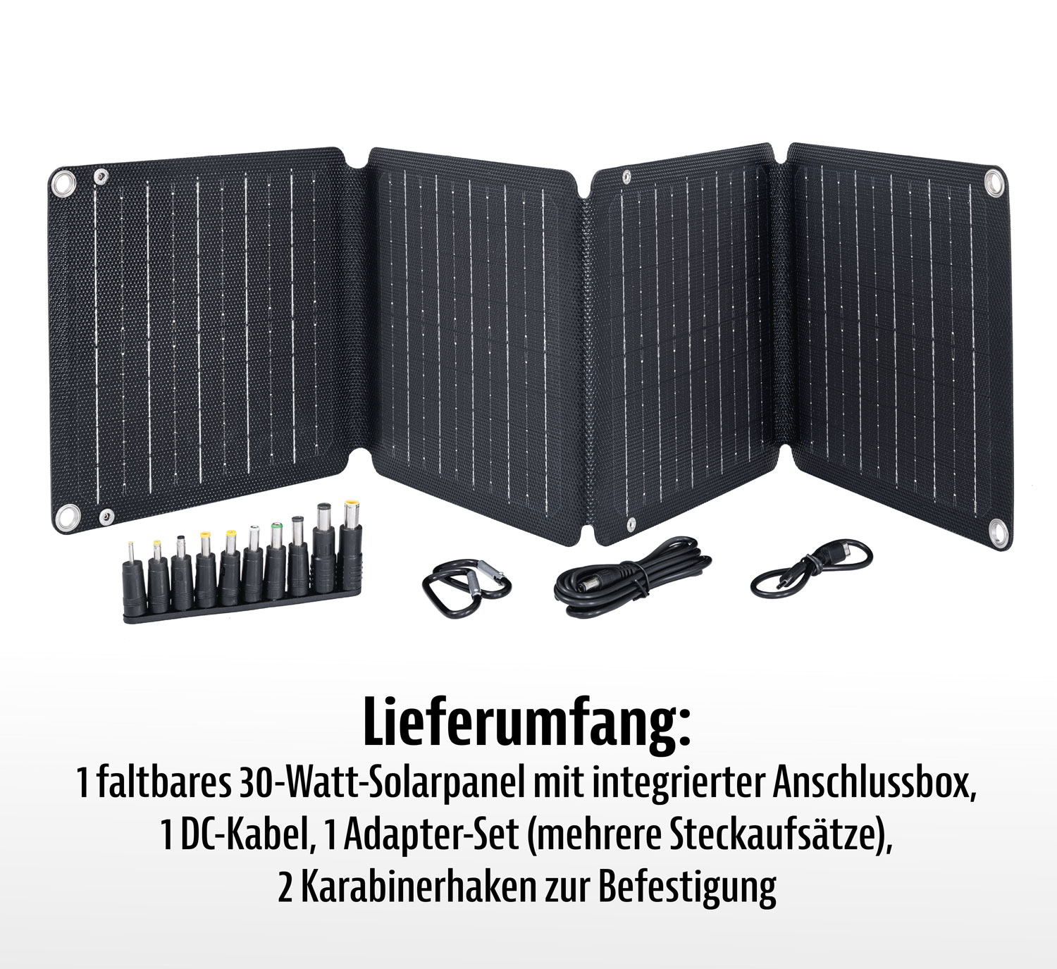 Kurbel-Dynamo-Powerstation mit faltbarem 30-Watt-Solarpanel01