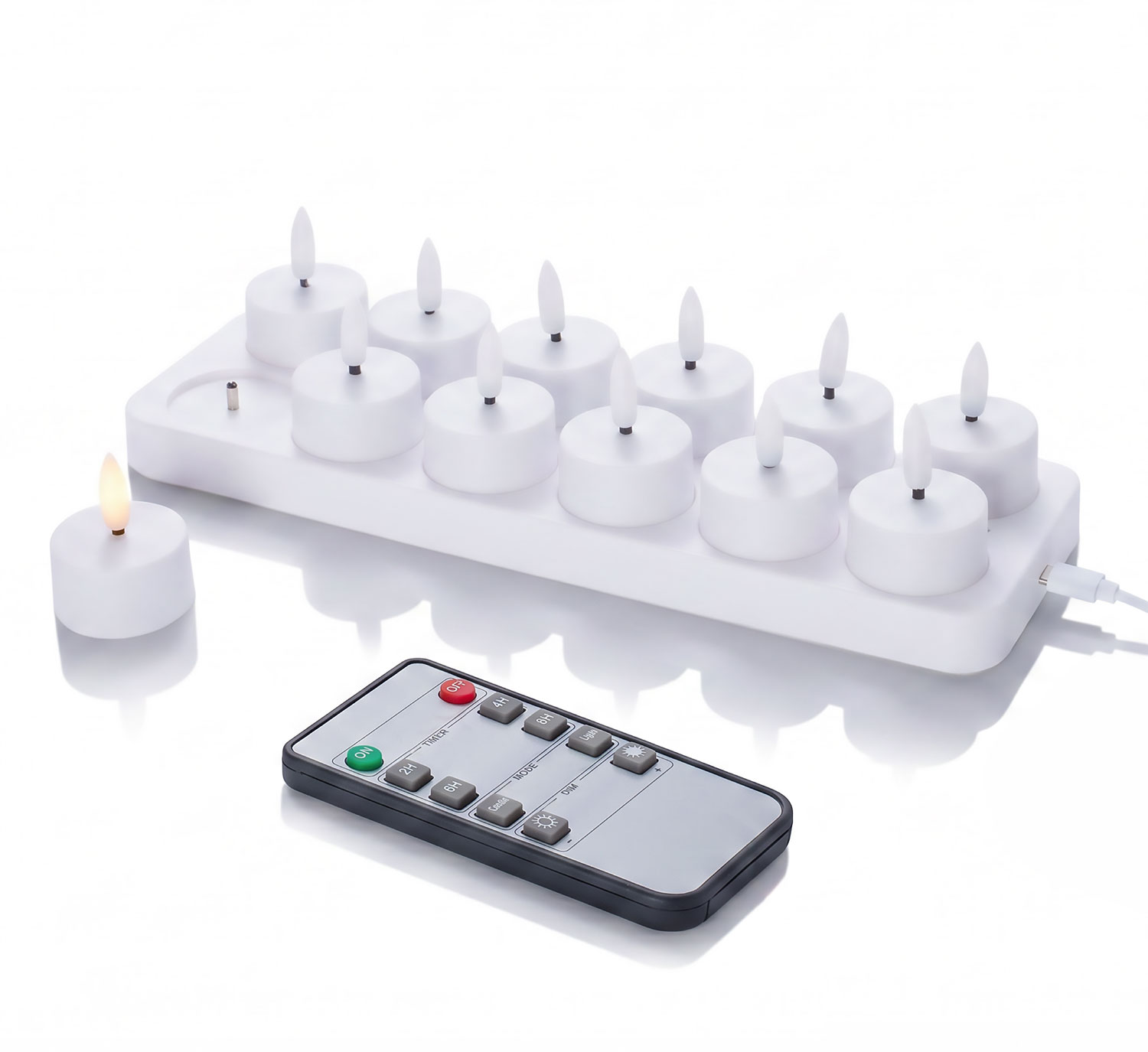 12er-Pack LED-Teelichter mit Fernbedienung03