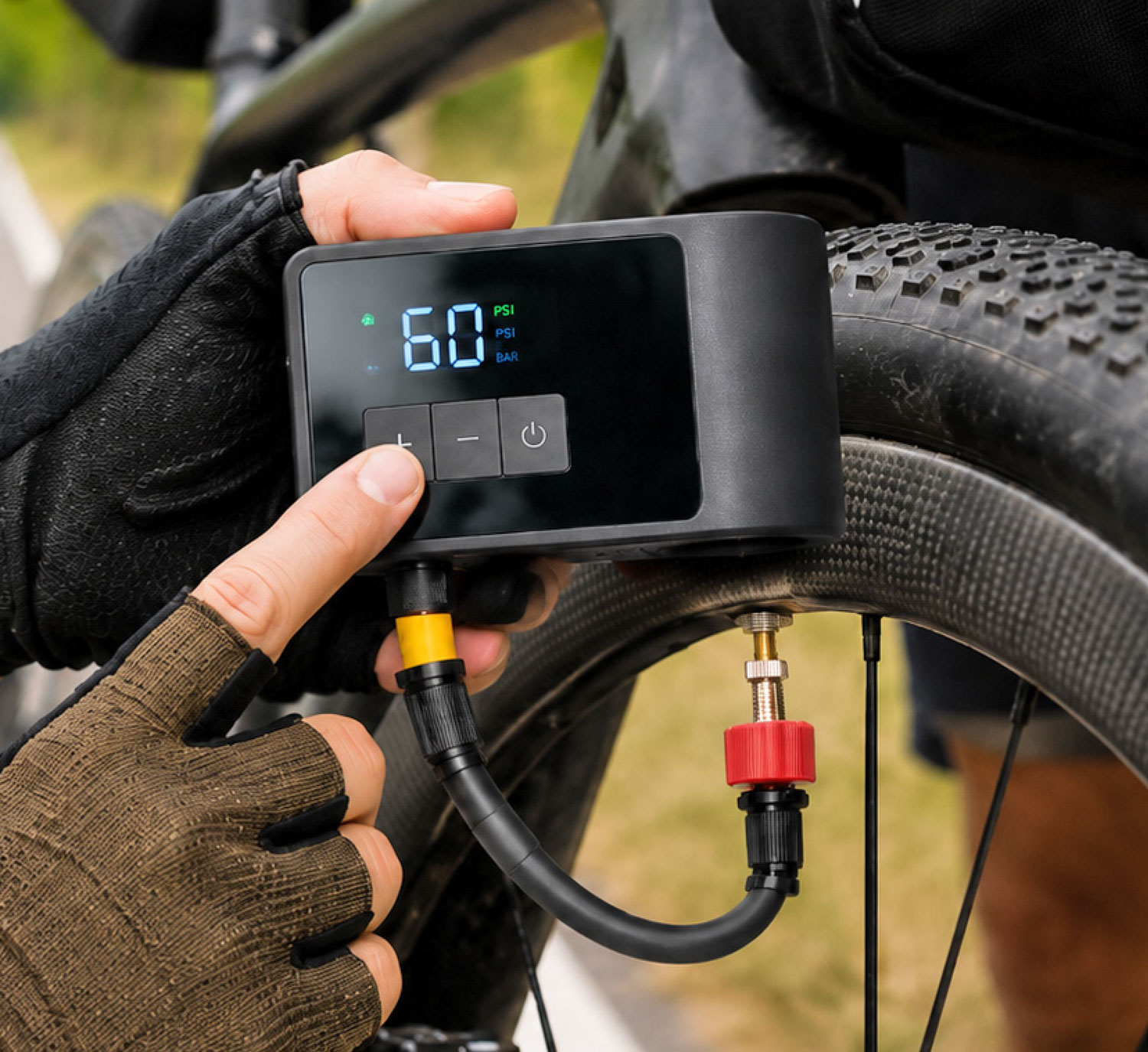 Mini-Taschen-Fahrradkompressor