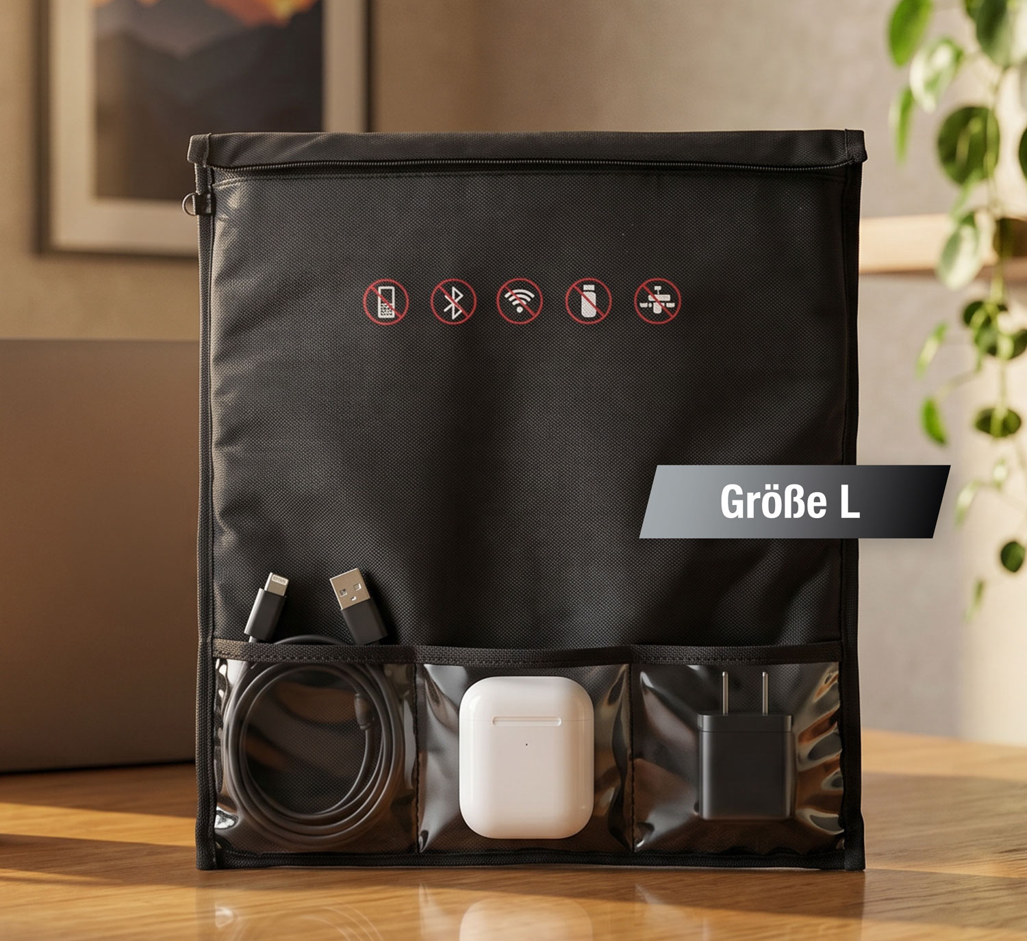 Faraday-Schutztasche f�r Mobilger�te mit Signalabschirmung01