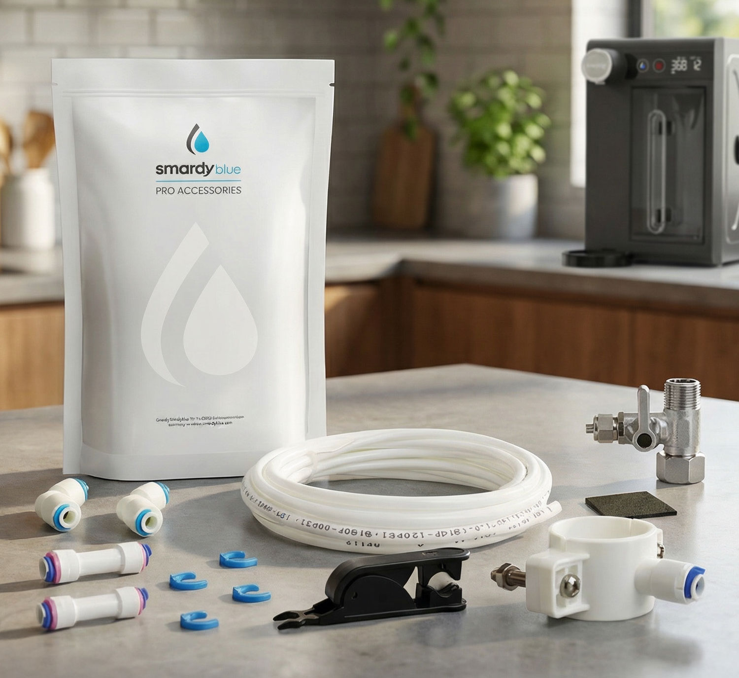 Anschluss-Set f�r Festwasser - CampingBar genius