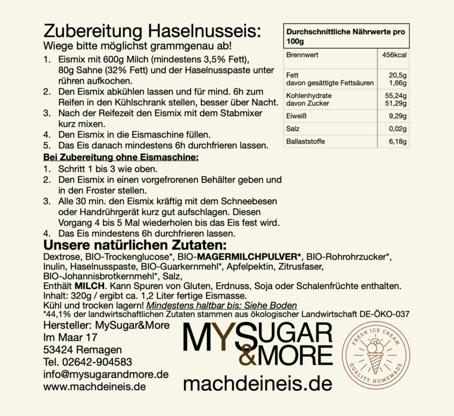 Eismischung f�r cremigen Eisgenuss01