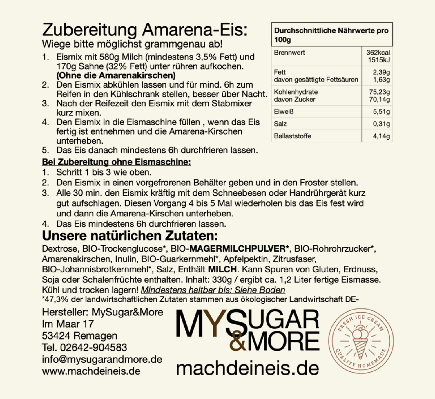 Eismischung f�r cremigen Eisgenuss01