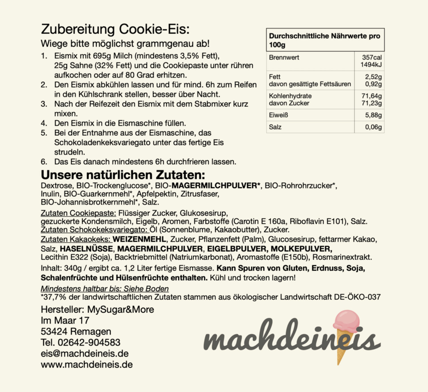 Eismischung f�r cremigen Eisgenuss01