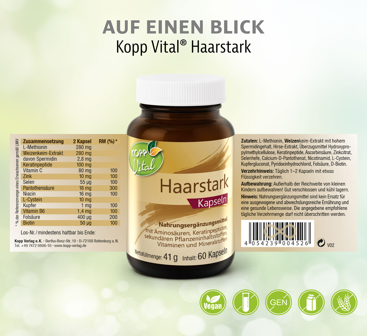 Kopp Vital� Haarstark / 60 Kapseln02