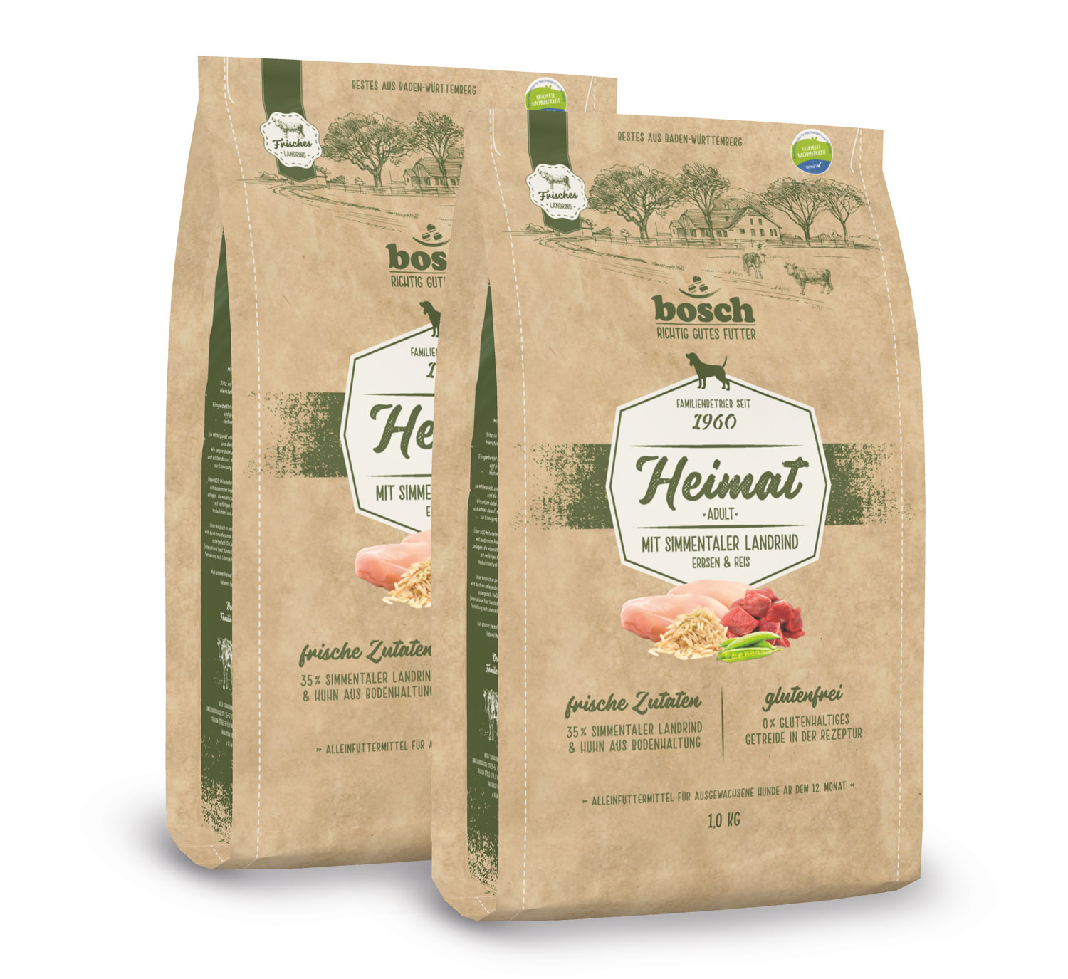 Bosch Heimat Adult mit frischem Simmentaler-Landrind