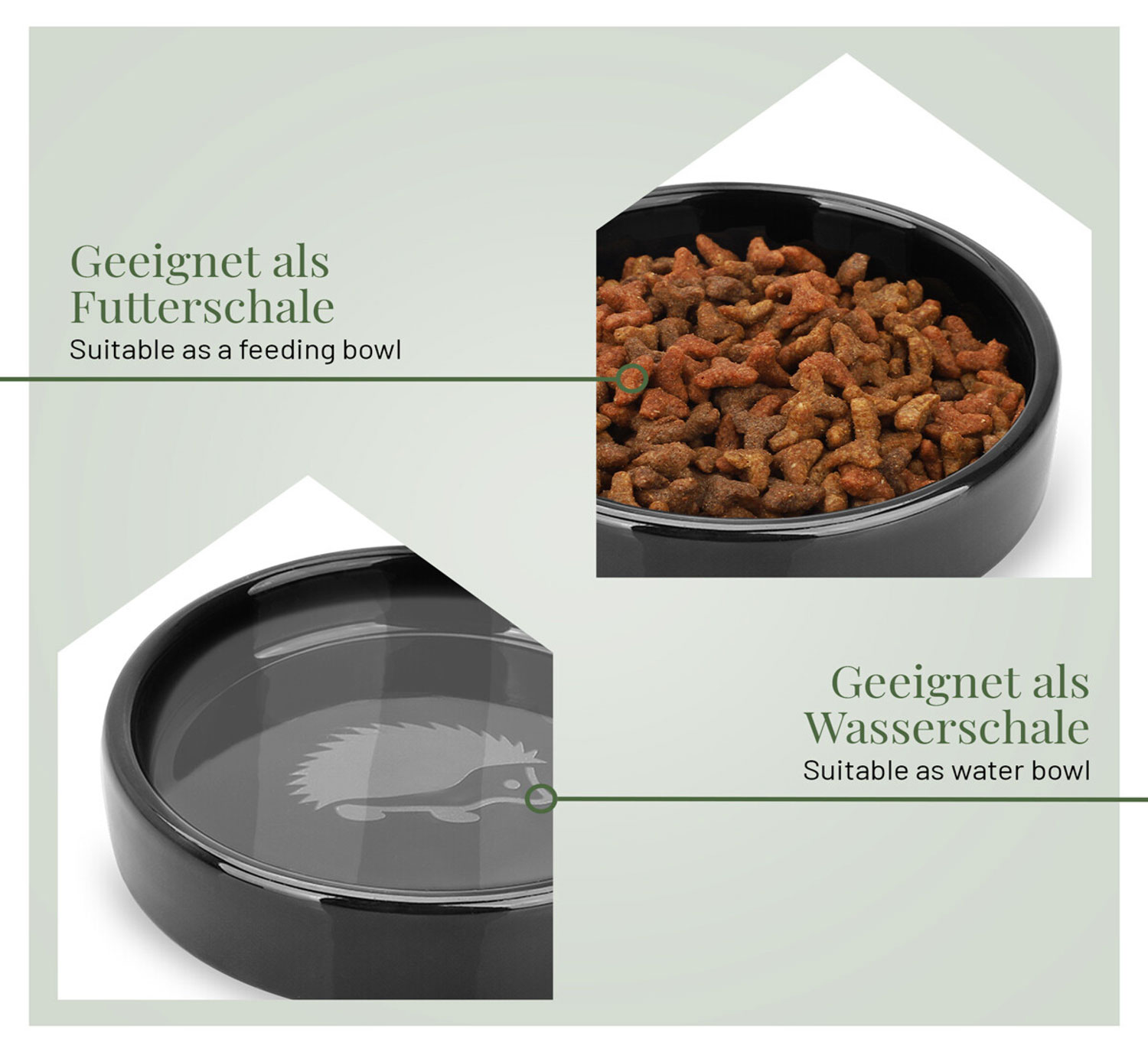2er-Set Reavet Igel Futter- und Trinkschalen01