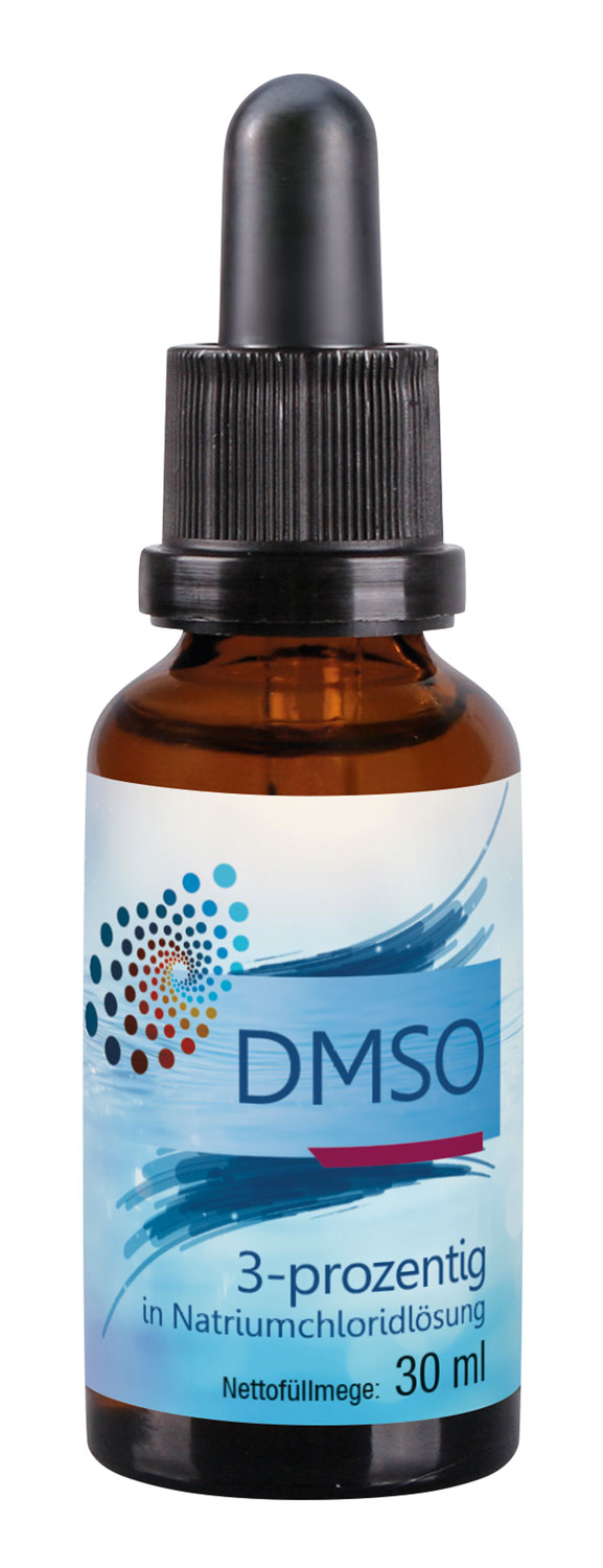 DMSO 3-prozentig in Natriumchloridl�sung 30 ml / 99,9% rein / Ph. Eur. / Pipettenflasche