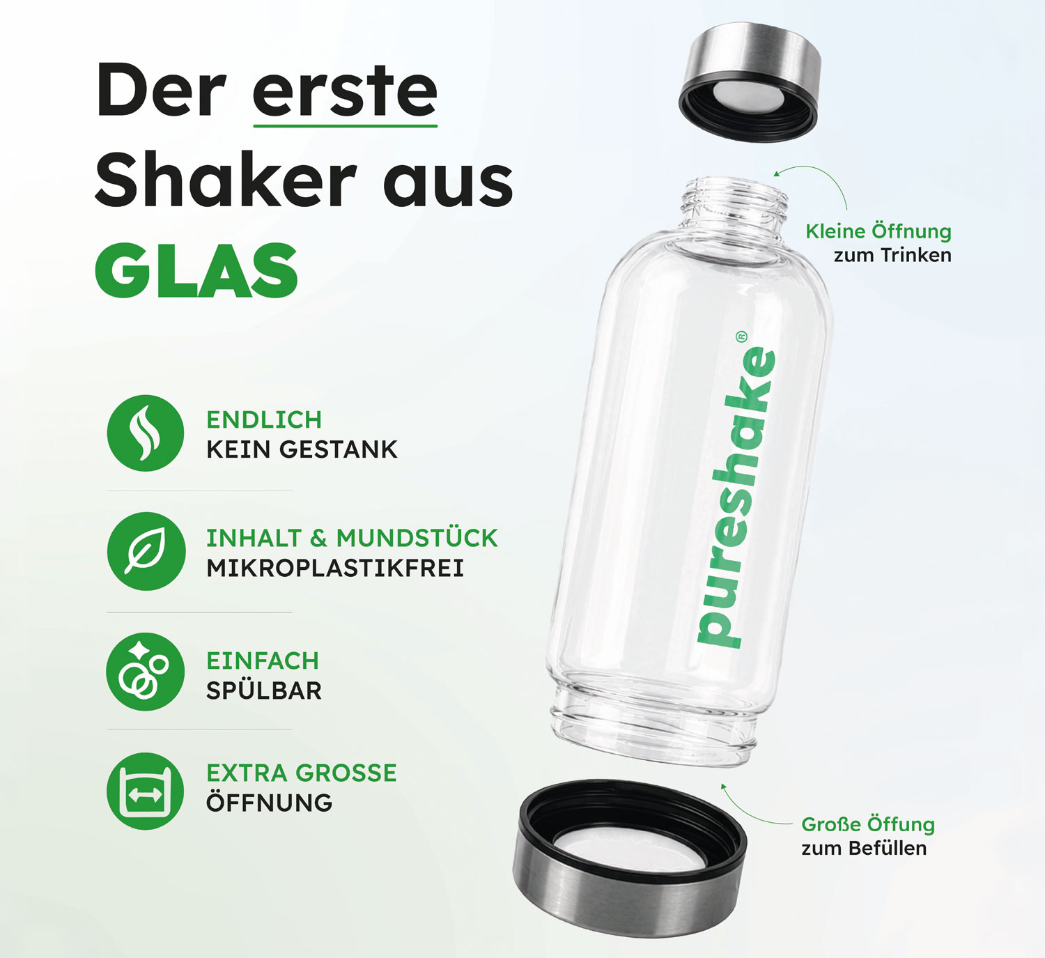 pureshake� Glasshaker 650 ml03