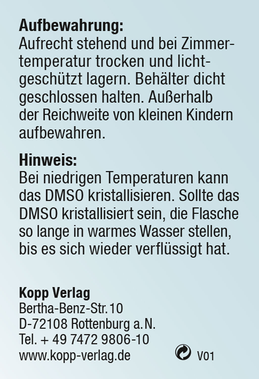 Kopp DMSO 70-prozentig 100 ml / 99,9% rein / Ph. Eur. / Spr�hflasche02