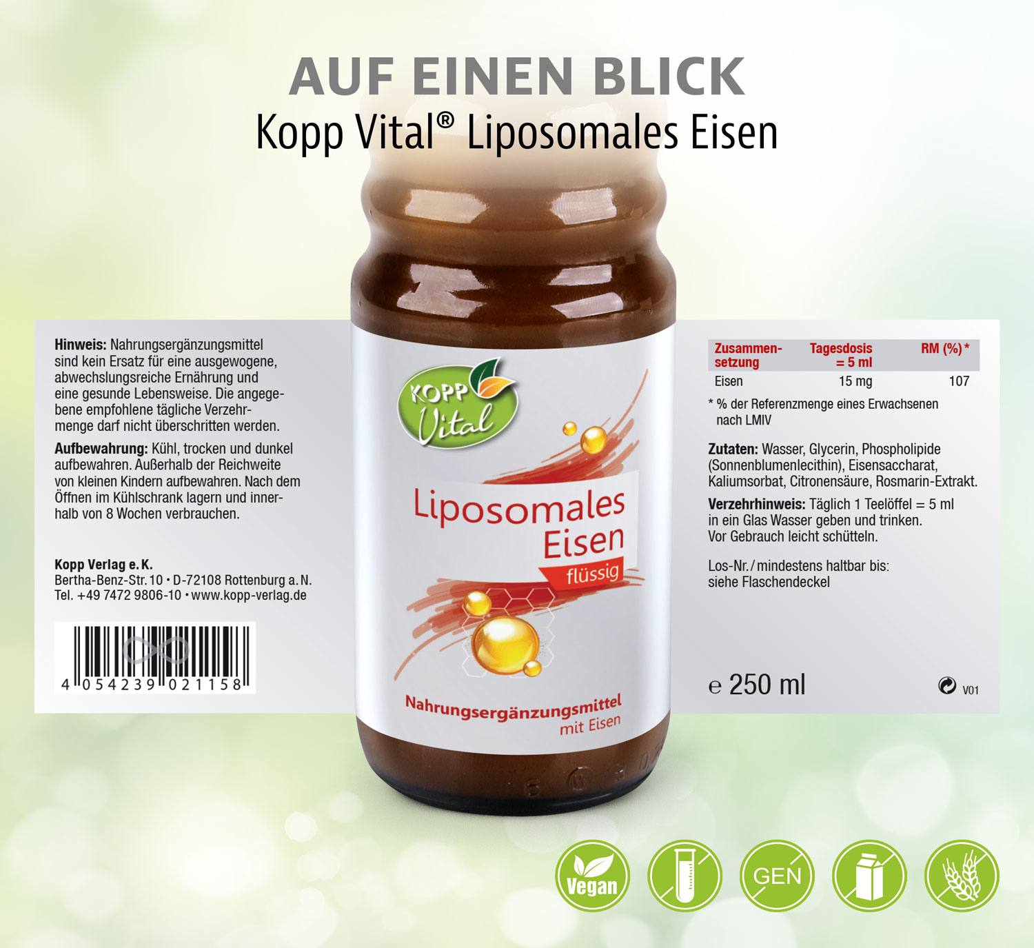 Kopp Vital� Liposomales Eisen / 30 mg / 250 ml03