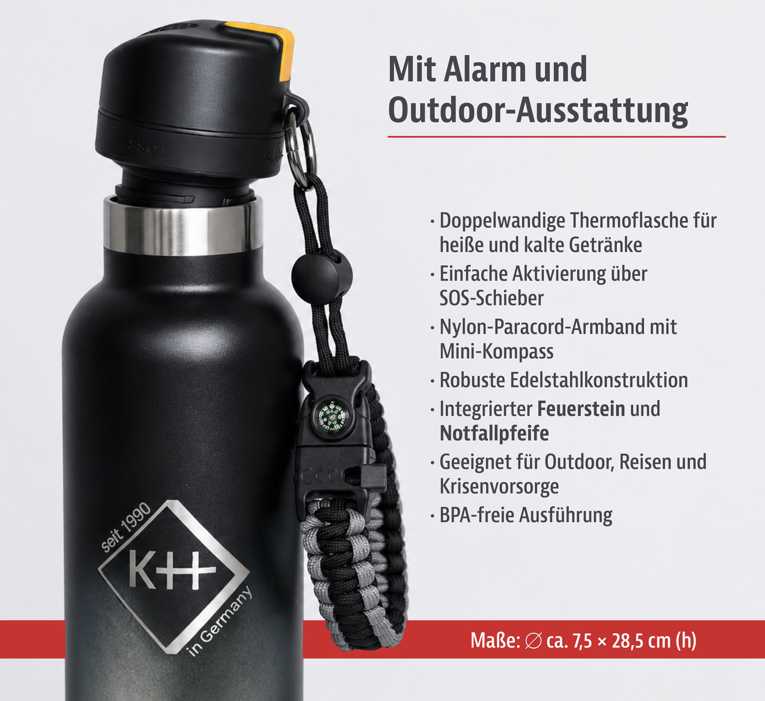 Survival-Trinkflasche mit Alarm02