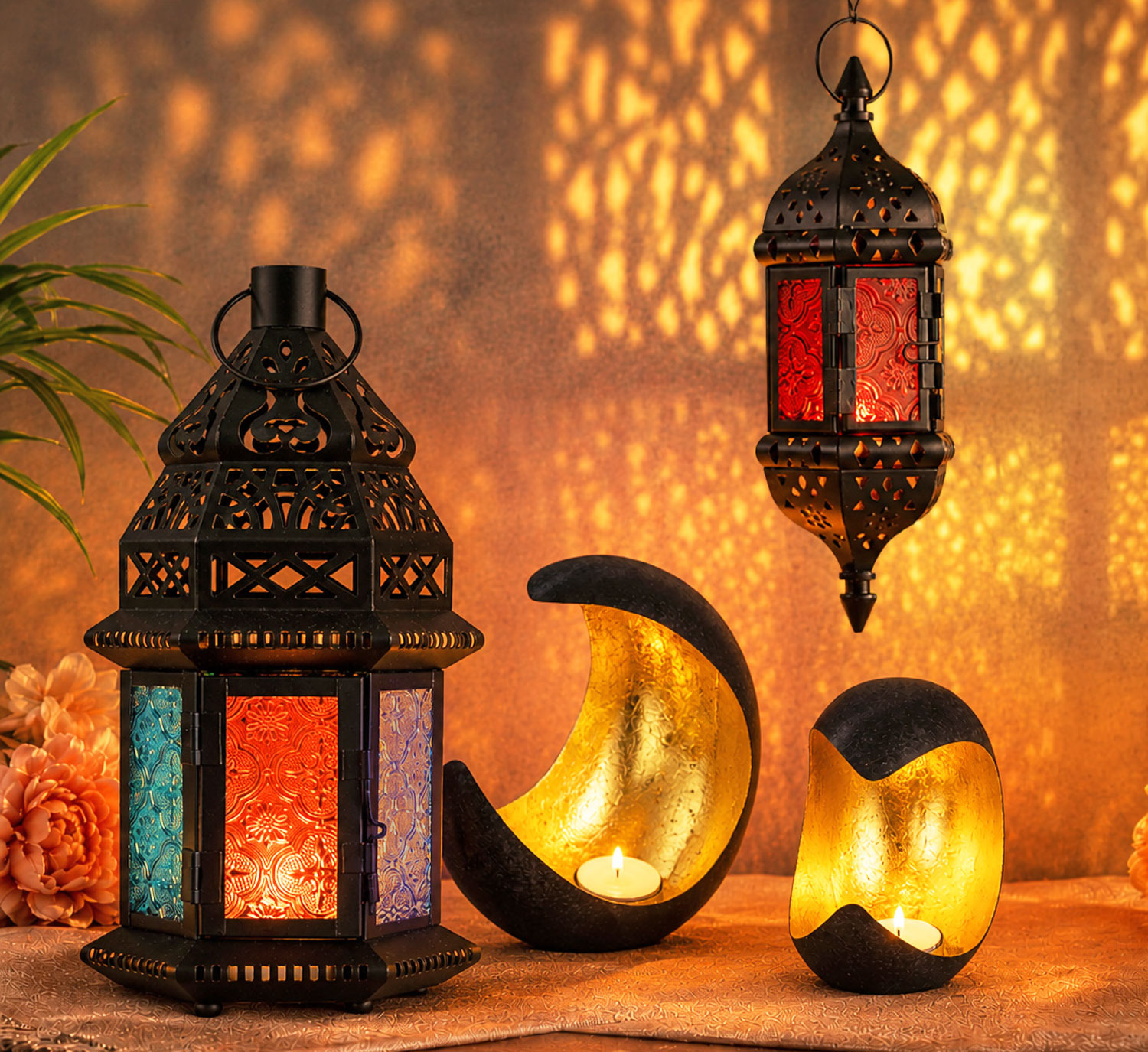 Orientalisches Laternen- und Teelicht-Set