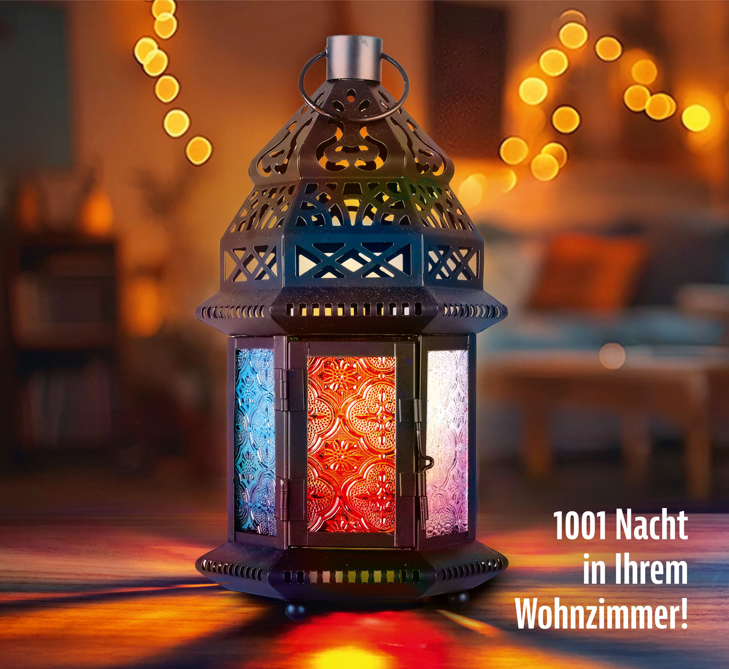 Orientalisches Laternen- und Teelicht-Set01