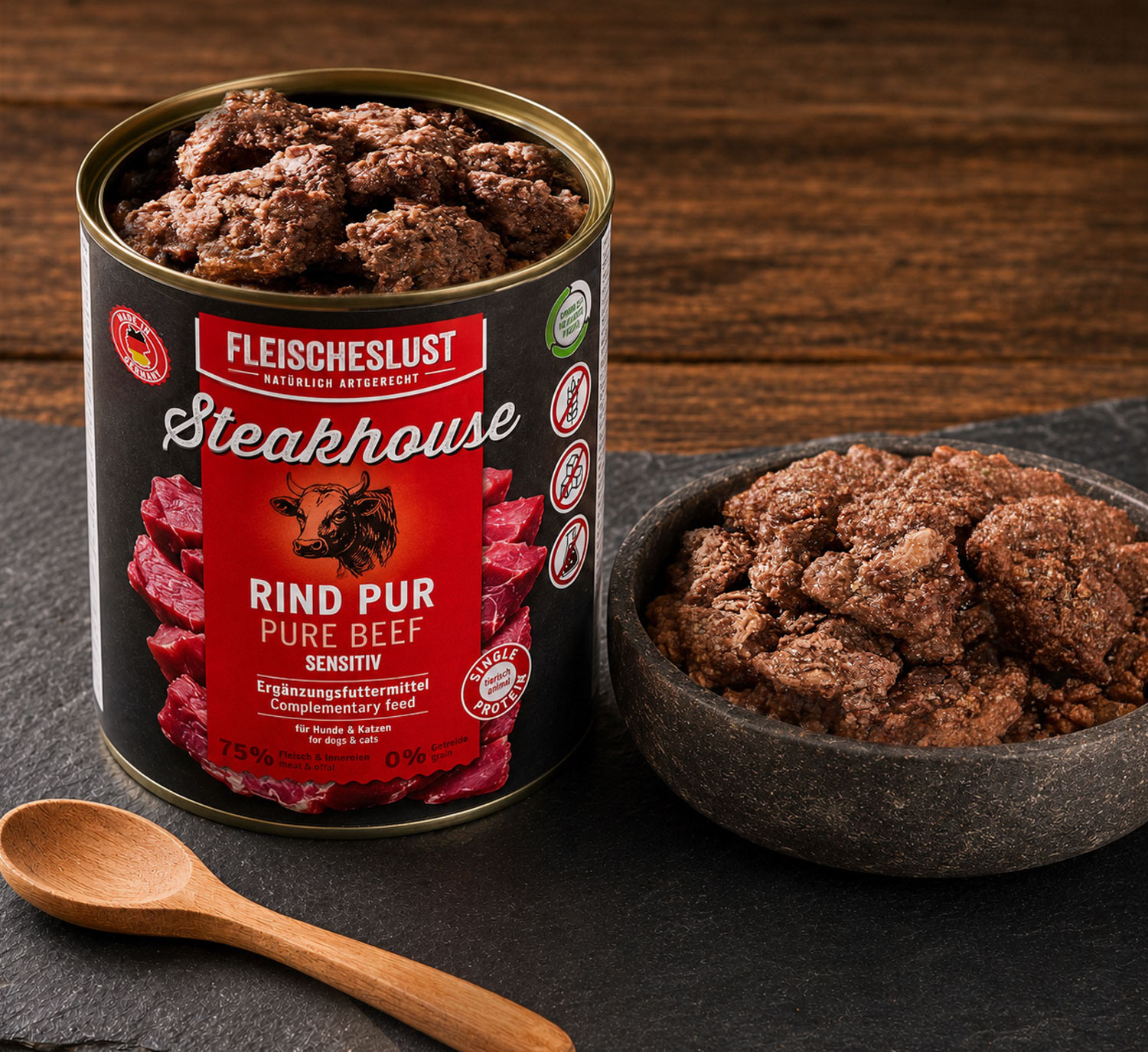 6er-Pack Fleischeslust Steakhouse Dose �Rind pur�01