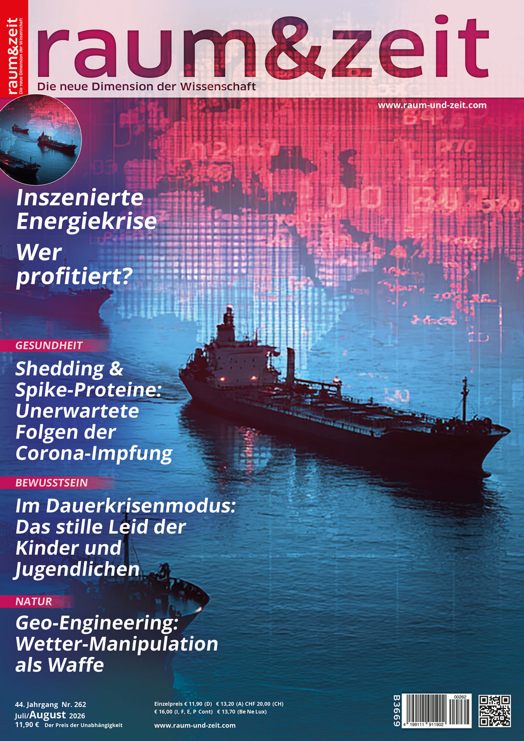 Raum & Zeit Ausgabe Nr. 262 Juli/August 2026