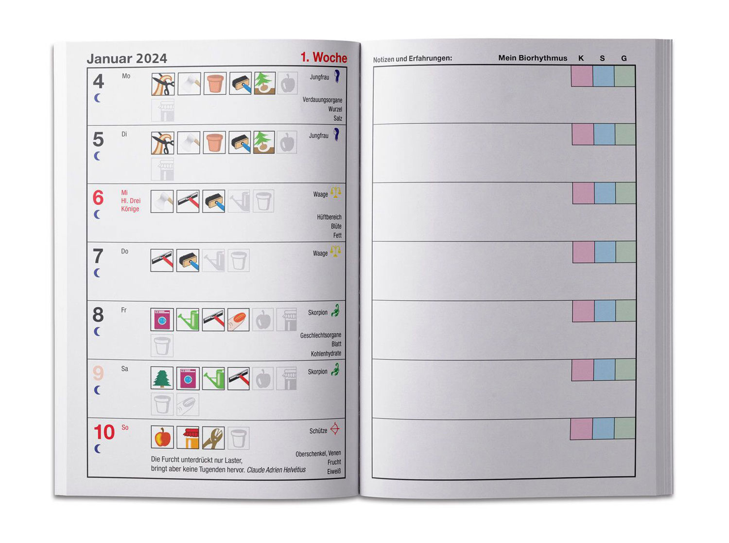 Das Mondjahr 2027 - Der farbige Taschenkalender01