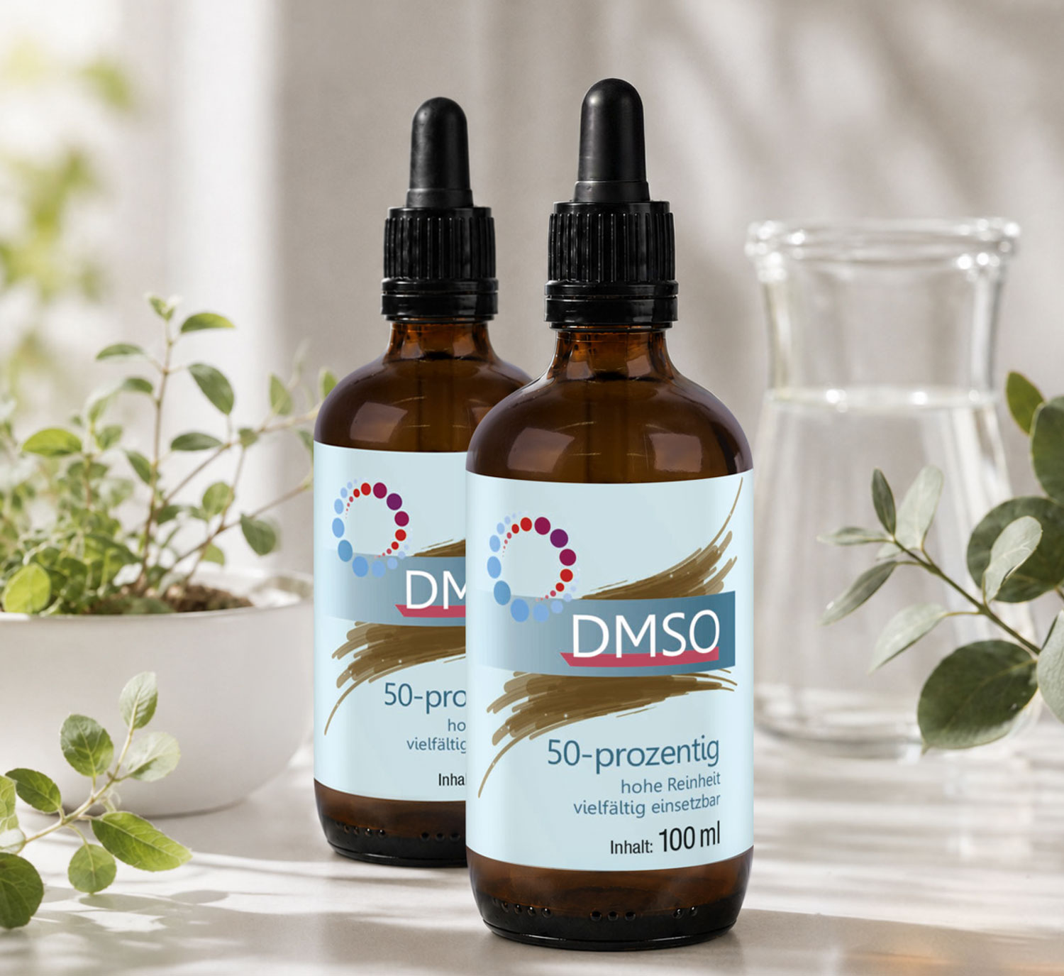 Kopp DMSO 50-prozentig 100 ml / 99,9 % rein / Ph. Eur. / Pipettenflasche