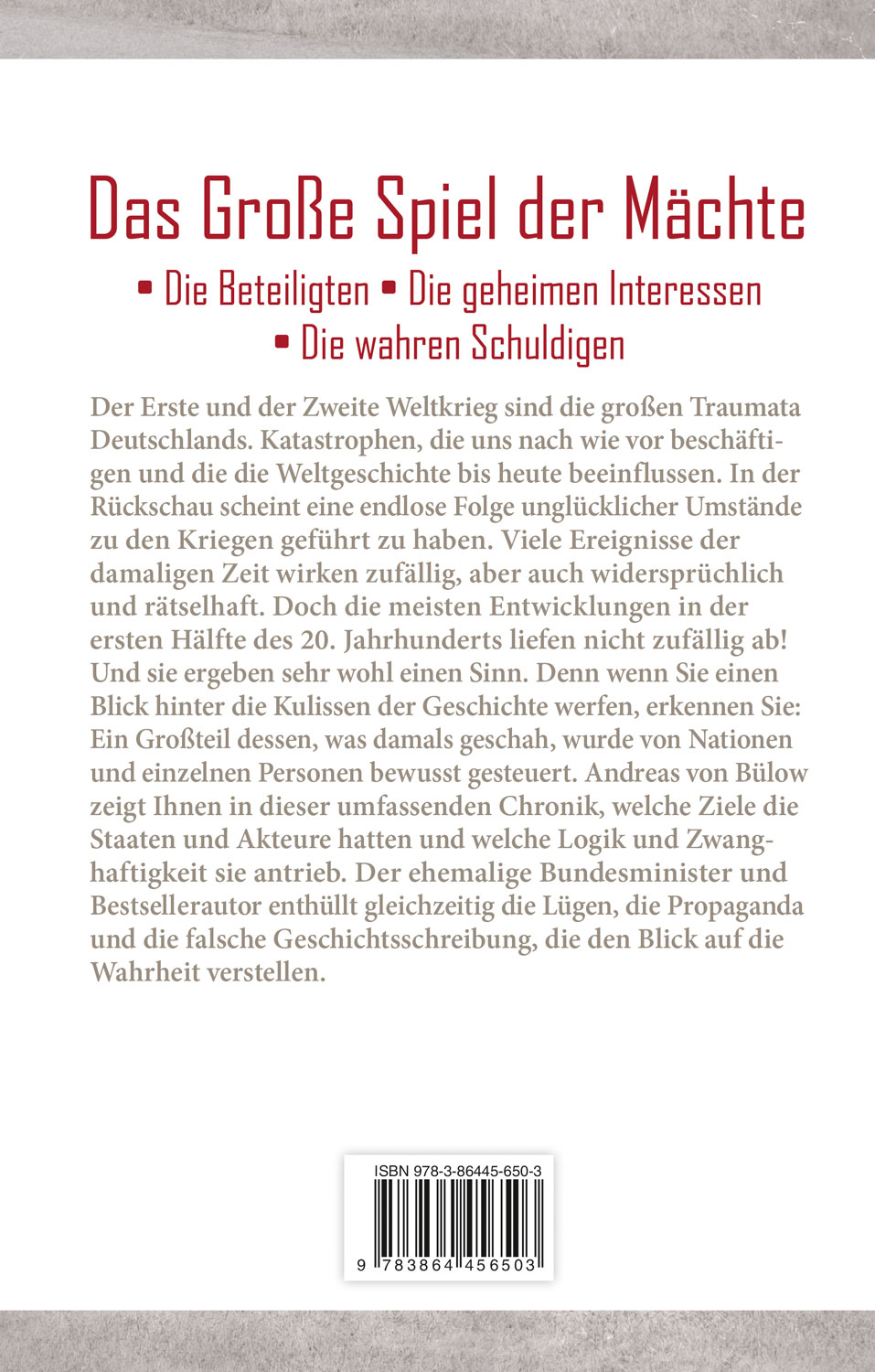 Die deutschen Katastrophen 1914 bis 1918 und 1933 bis 194501