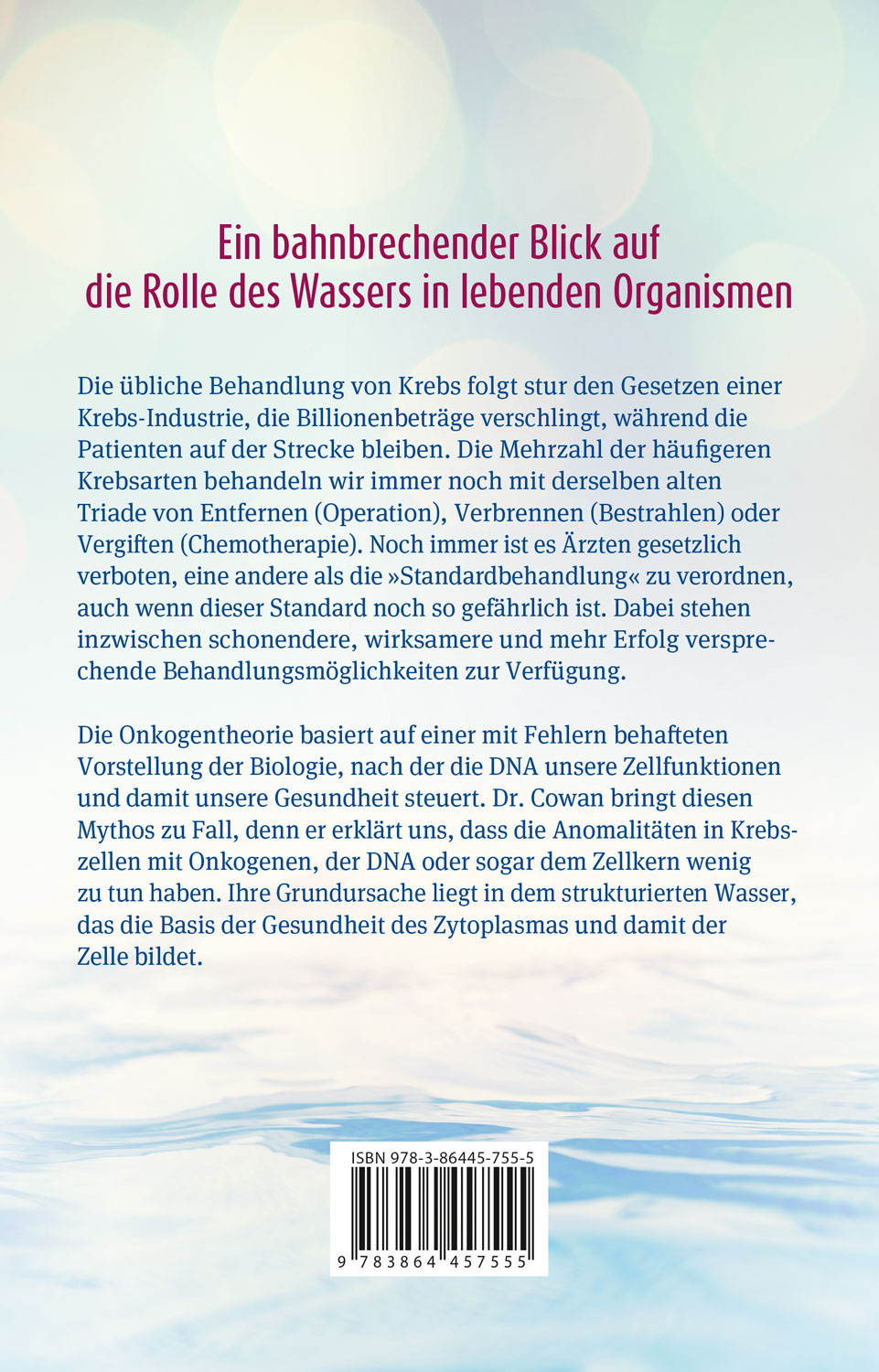 Krebs und die neue Biologie des Wassers01