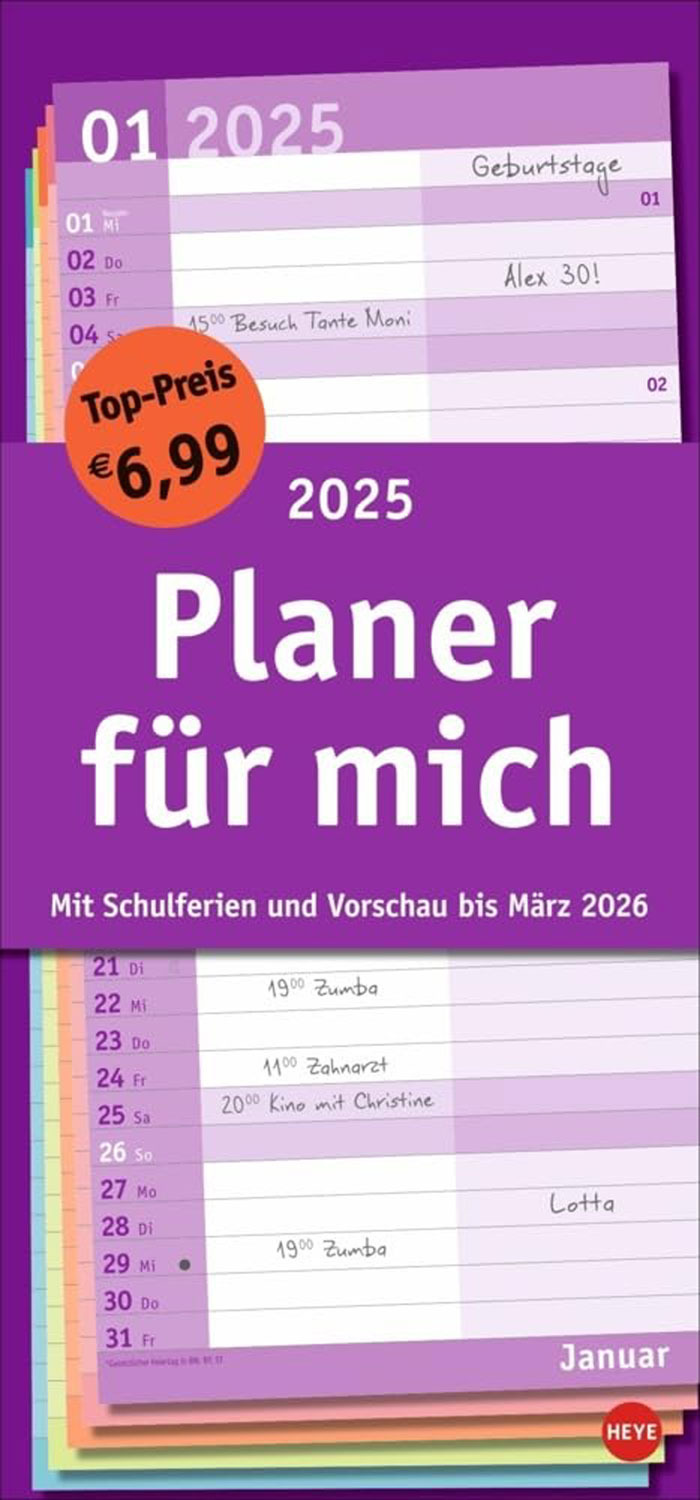 Basic Planer f�r mich 2025 - M�ngelartikel