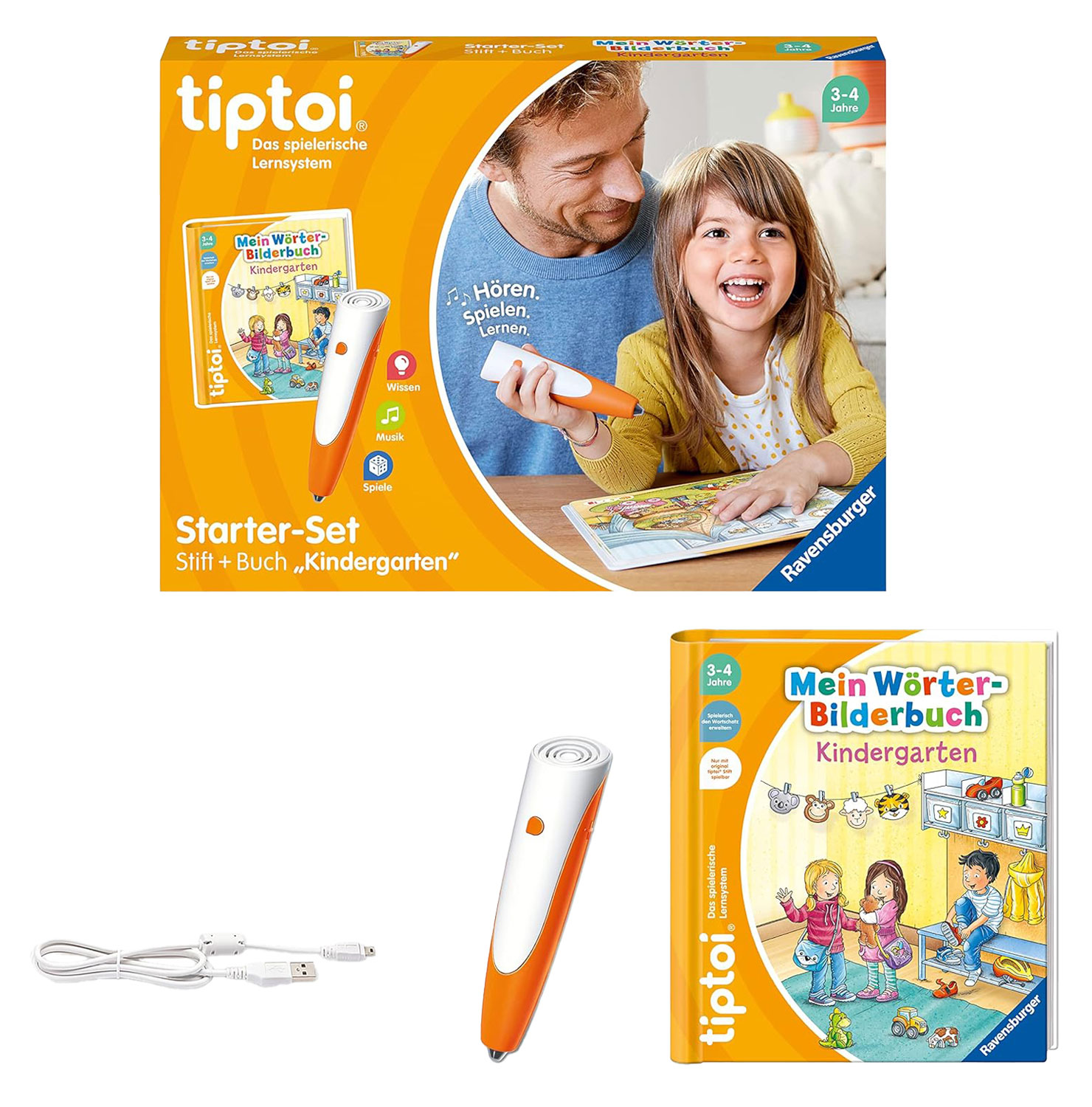 Ravensburger tiptoi Stift und Wrter-Bilderbuch Kindergarten - Mngelartikel