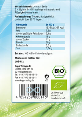 Kopp Vital ®  Bio-Chlorella Presslinge - vegan_small02
