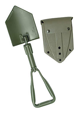 BW Dreifachspaten mit Tasche / Spatenblatt aus 100% Carbonstahl / speziell für Streitkräfte entwickelt_small