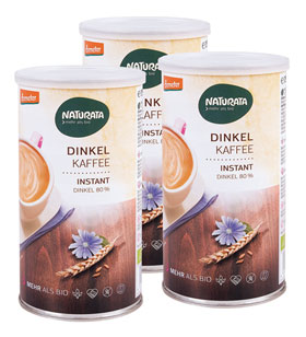 2er Pack Naturata Dinkel Kaffee Classic - Instant (Dose) - Demeter_small