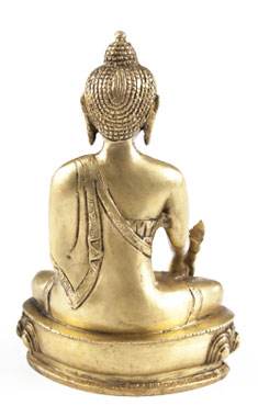 Medizin Buddha aus Messing - 20 cm_small01
